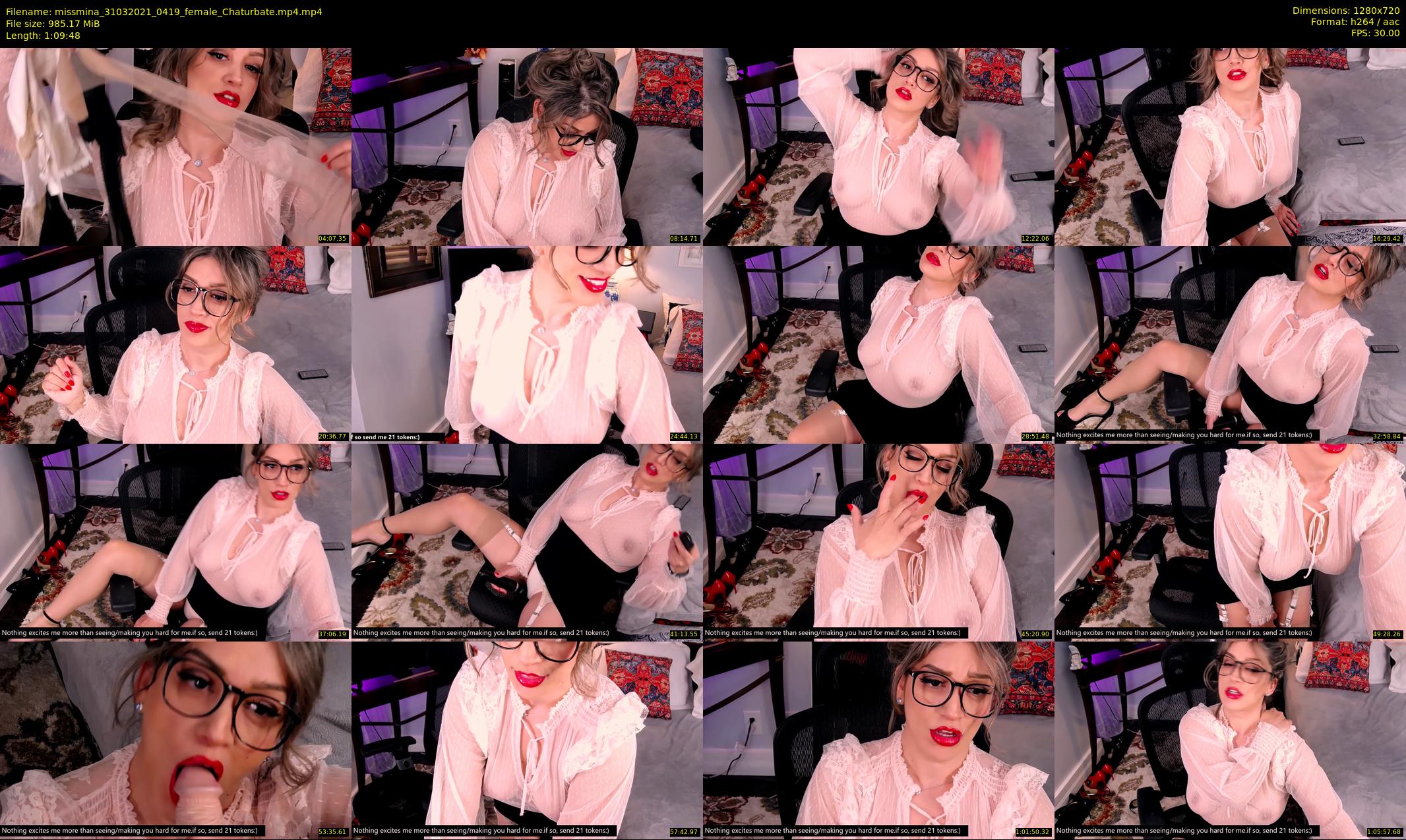 missmina — 70 minute Chaturbate female cam show recording, 720p, Mar 31, 2021