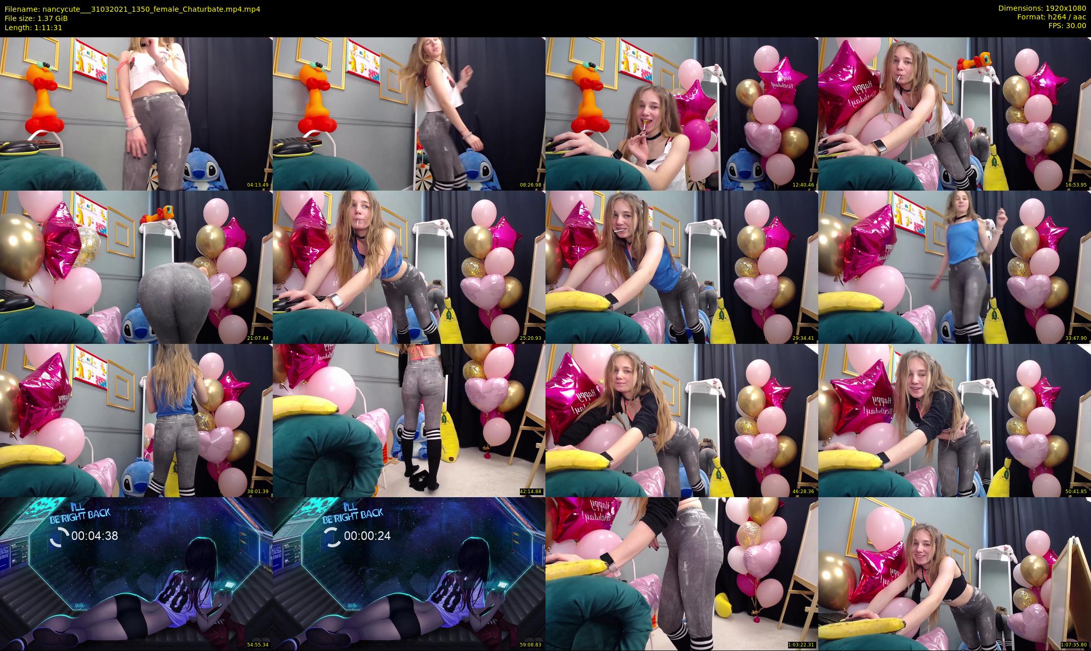 nancycute__ — 72 minute Chaturbate female cam show recording, 1080p, Mar 31, 2021