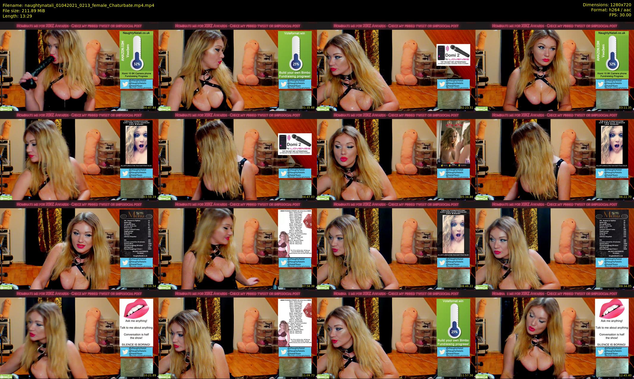 naughtynatali — 14 minute Chaturbate female cam show recording, 720p, Apr 1, 2021