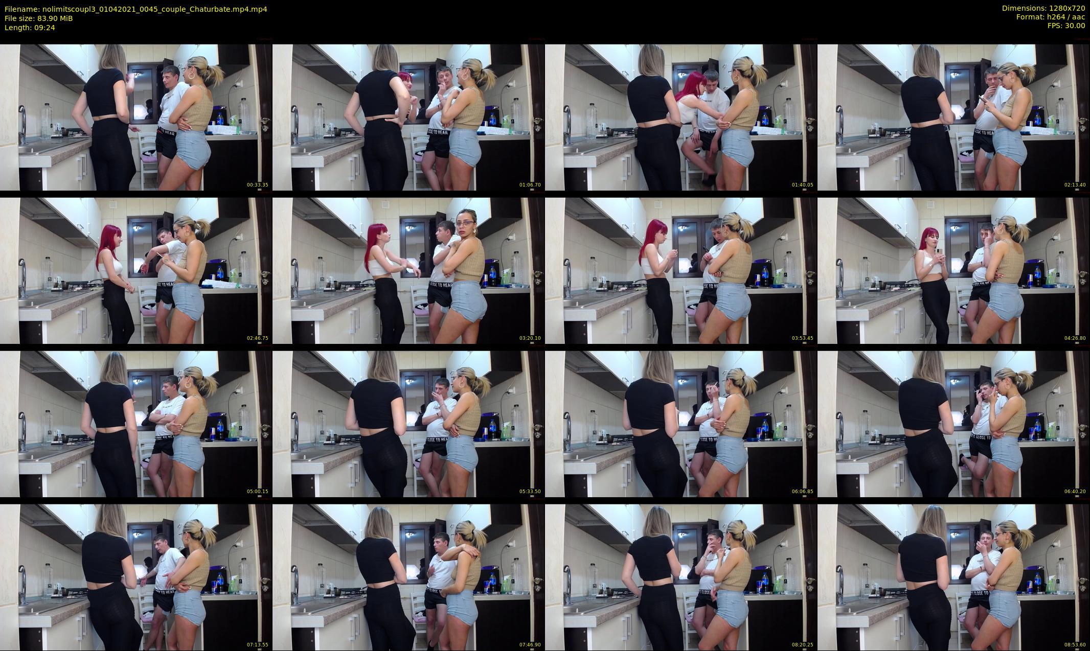 nolimitscoupl3 — 10 minute Chaturbate couple cam show recording, 720p, Apr 1, 2021