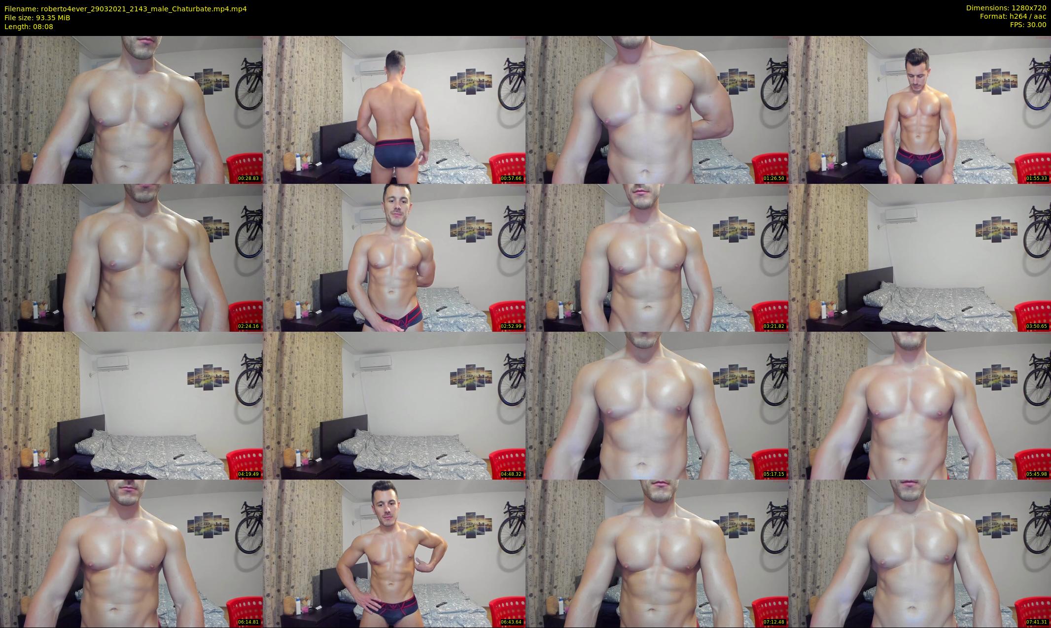 roberto4ever — 9 minute Chaturbate male cam show recording, 720p, Mar 29, 2021