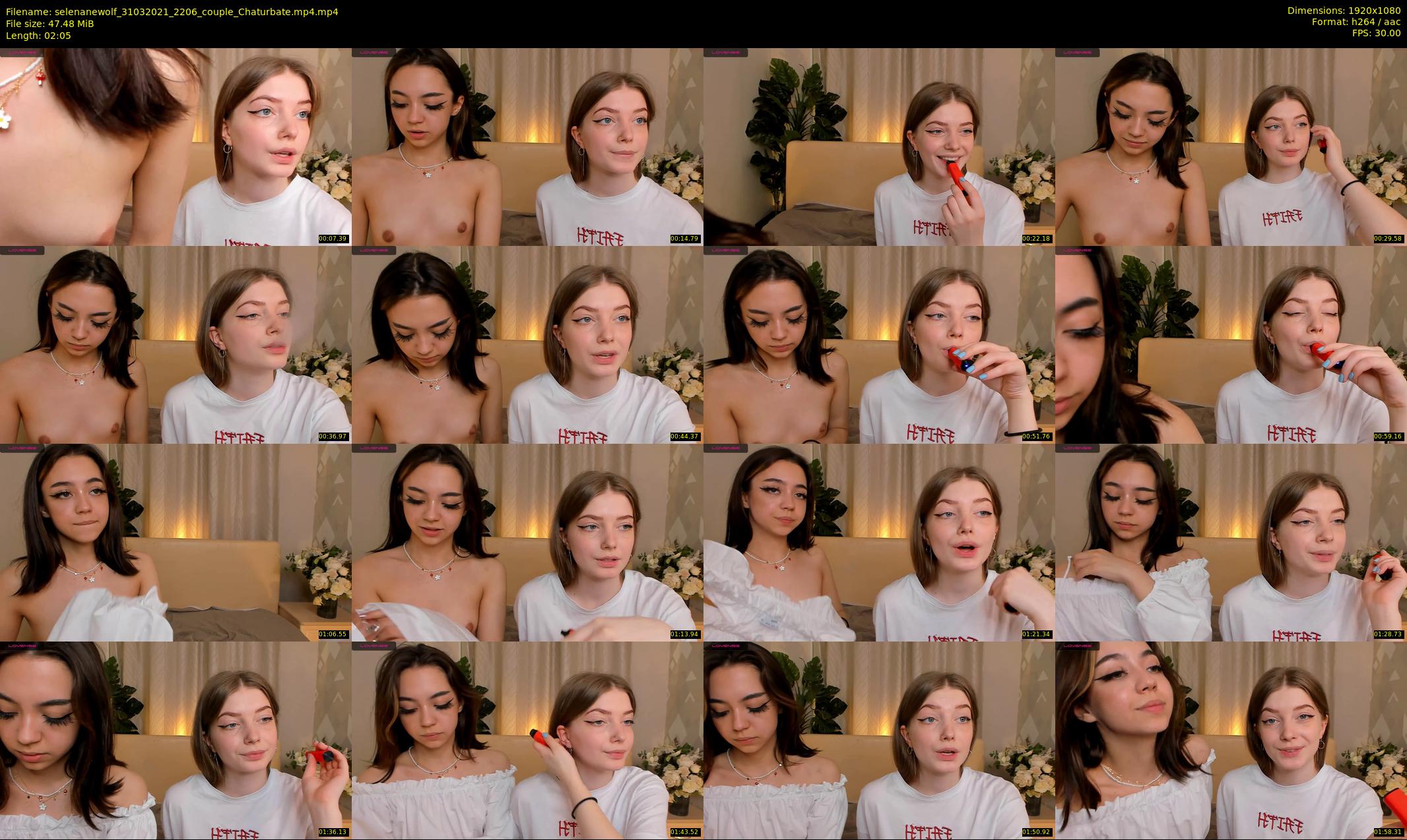 selenanewolf — 3 minute Chaturbate couple cam show recording, 1080p, Mar 31, 2021