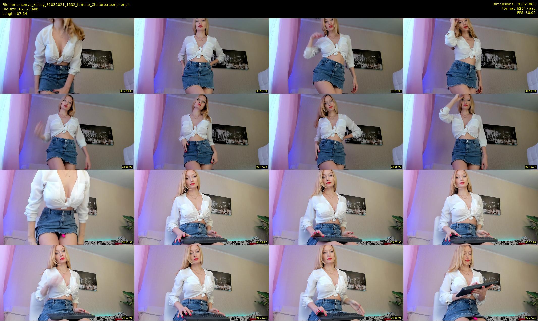 sonya_kelsey — 8 minute Chaturbate female cam show recording, 1080p, Mar 31, 2021