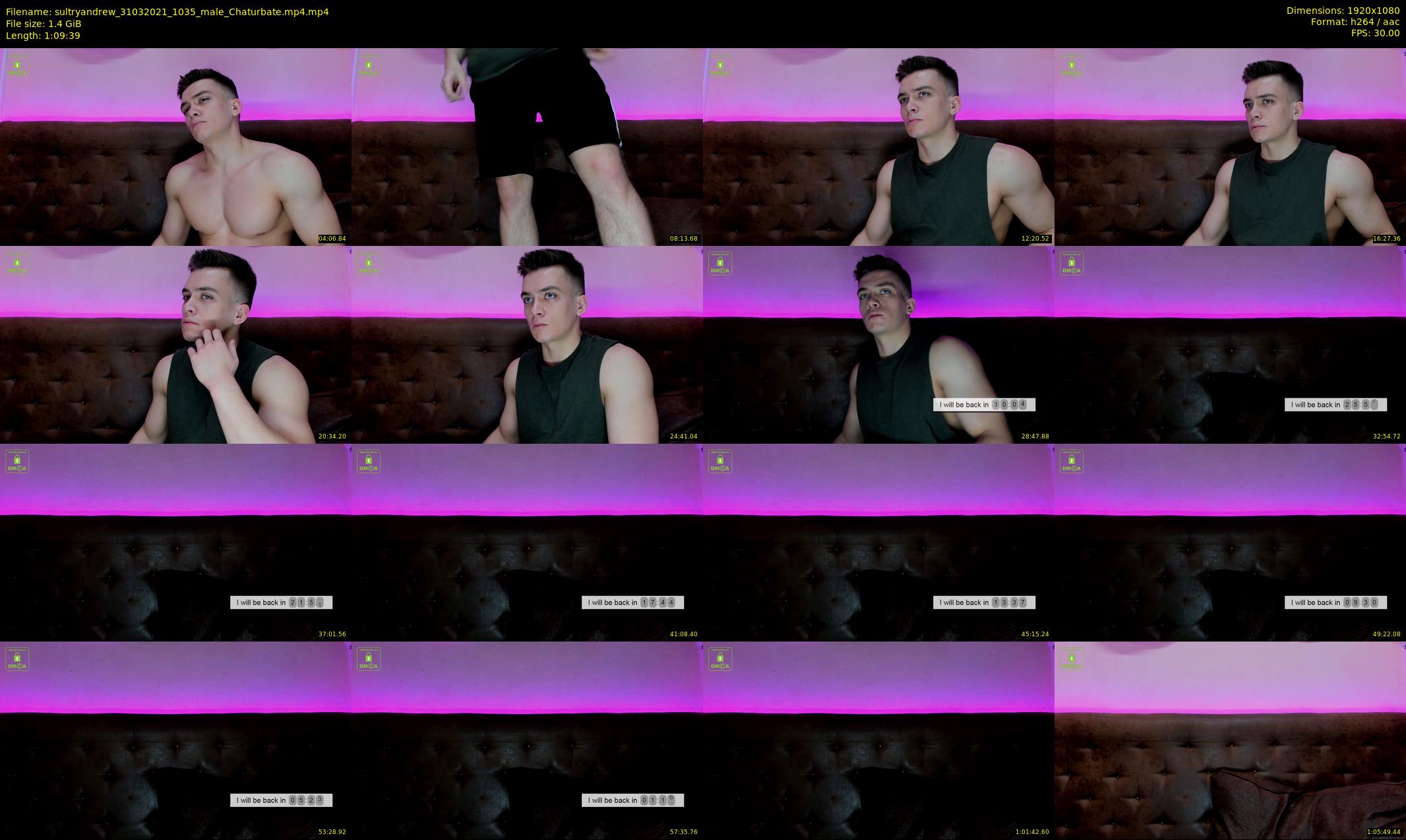 sultryandrew — 70 minute Chaturbate male cam show recording, 1080p, Mar 31, 2021
