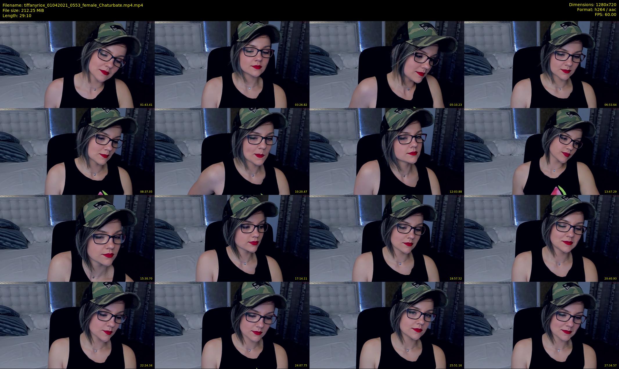 tiffanyriox — 30 minute Chaturbate female cam show recording, 720p, Apr 1, 2021