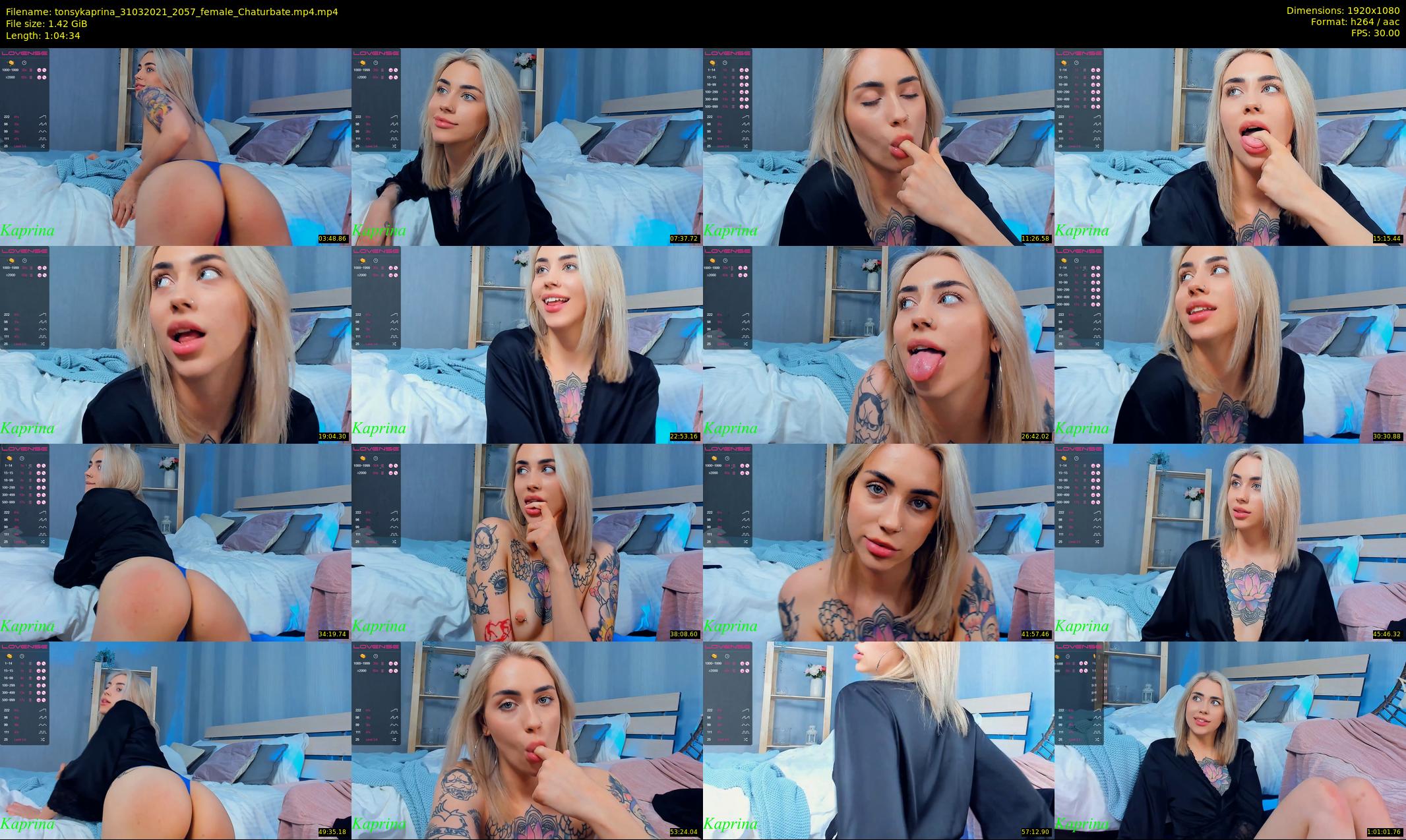 tonsykaprina — 65 minute Chaturbate couple cam show recording, 1080p, Mar 31, 2021