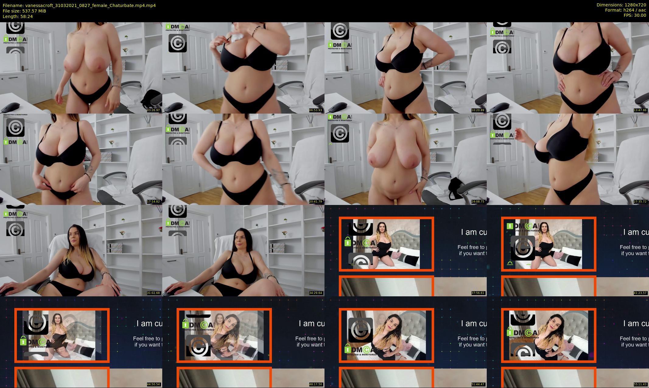vanessacroft — 59 minute Chaturbate female cam show recording, 720p, Mar 31, 2021