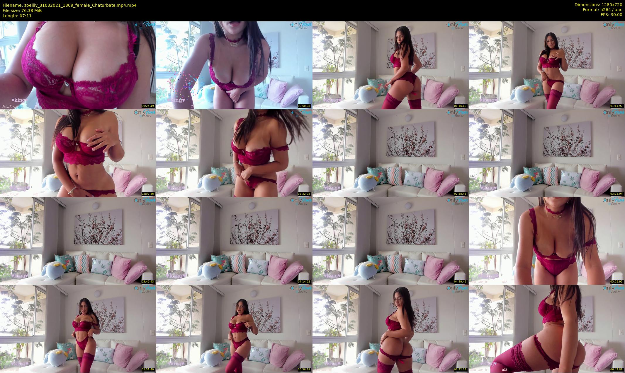 zoeliiv — 8 minute Chaturbate female cam show recording, 720p, Mar 31, 2021