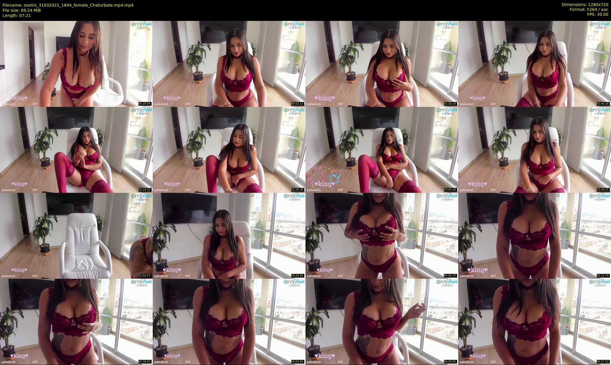 zoeliiv — 8 minute Chaturbate female cam show recording, 720p, Mar 31, 2021