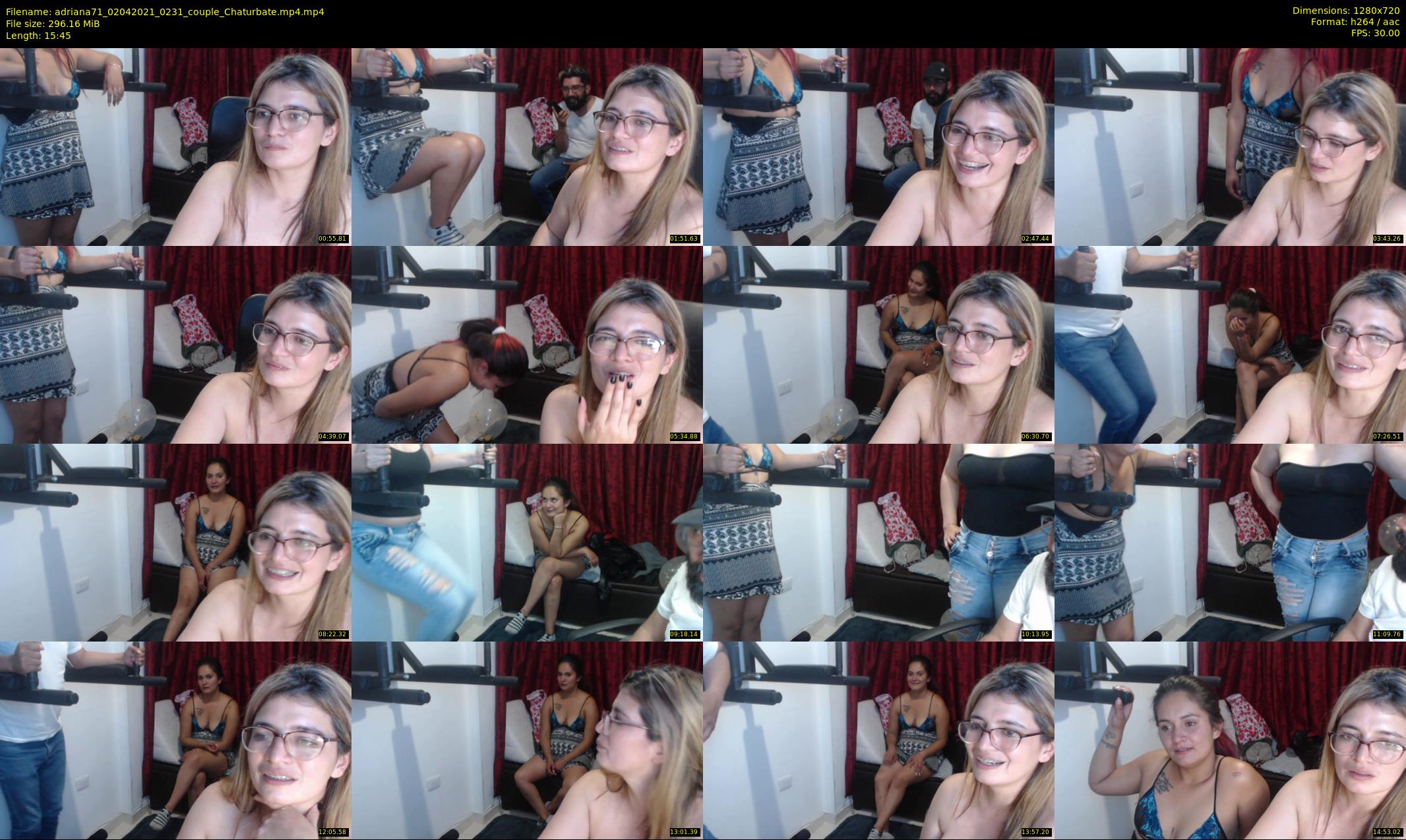 adriana71 — 16 minute Chaturbate couple cam show recording, 720p, Apr 2, 2021