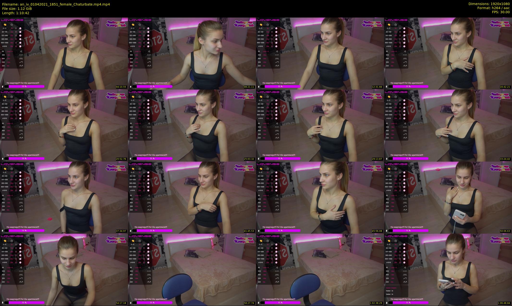 an_iv — 71 minute Chaturbate female cam show recording, 1080p, Apr 1, 2021