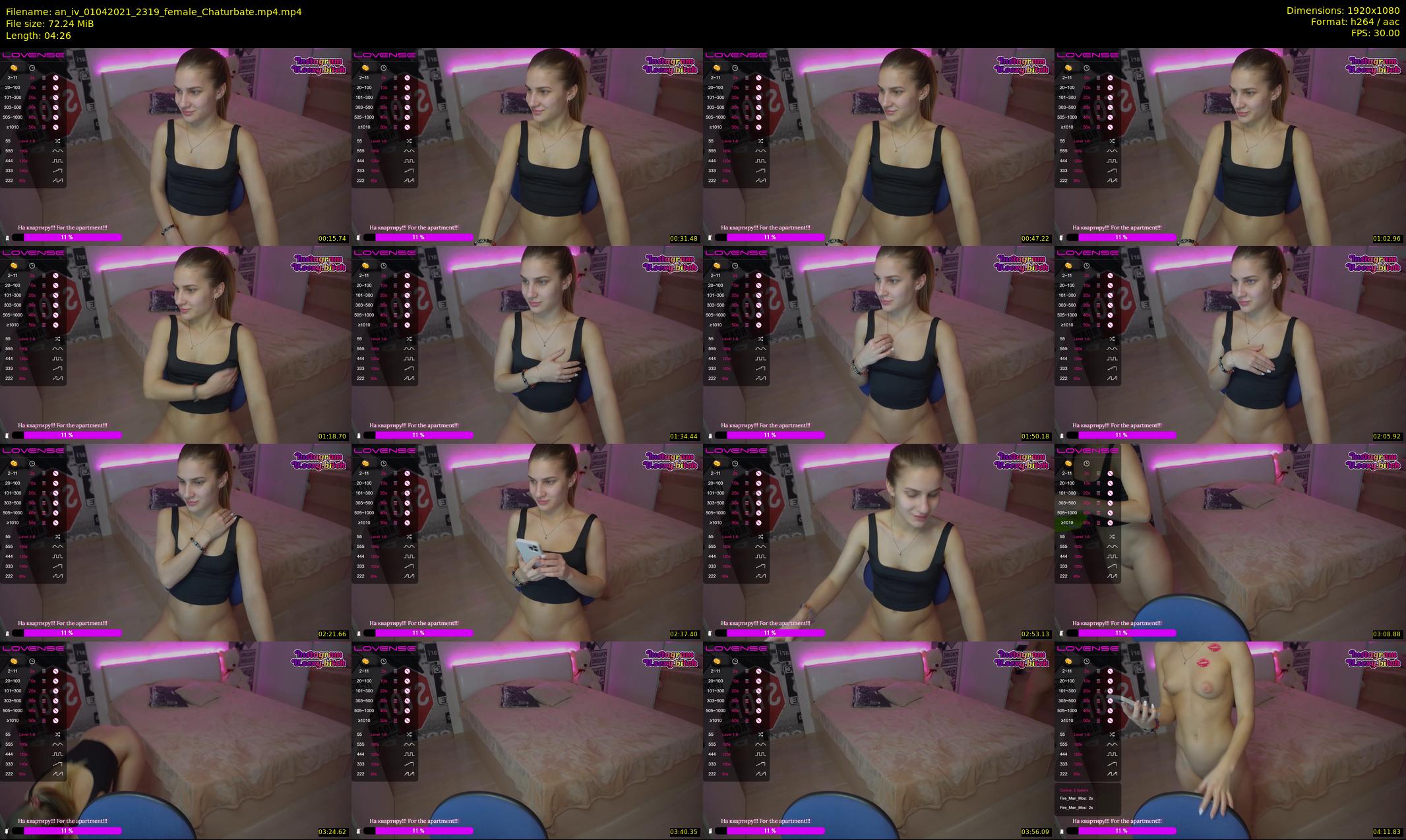 an_iv — 5 minute Chaturbate female cam show recording, 1080p, Apr 1, 2021