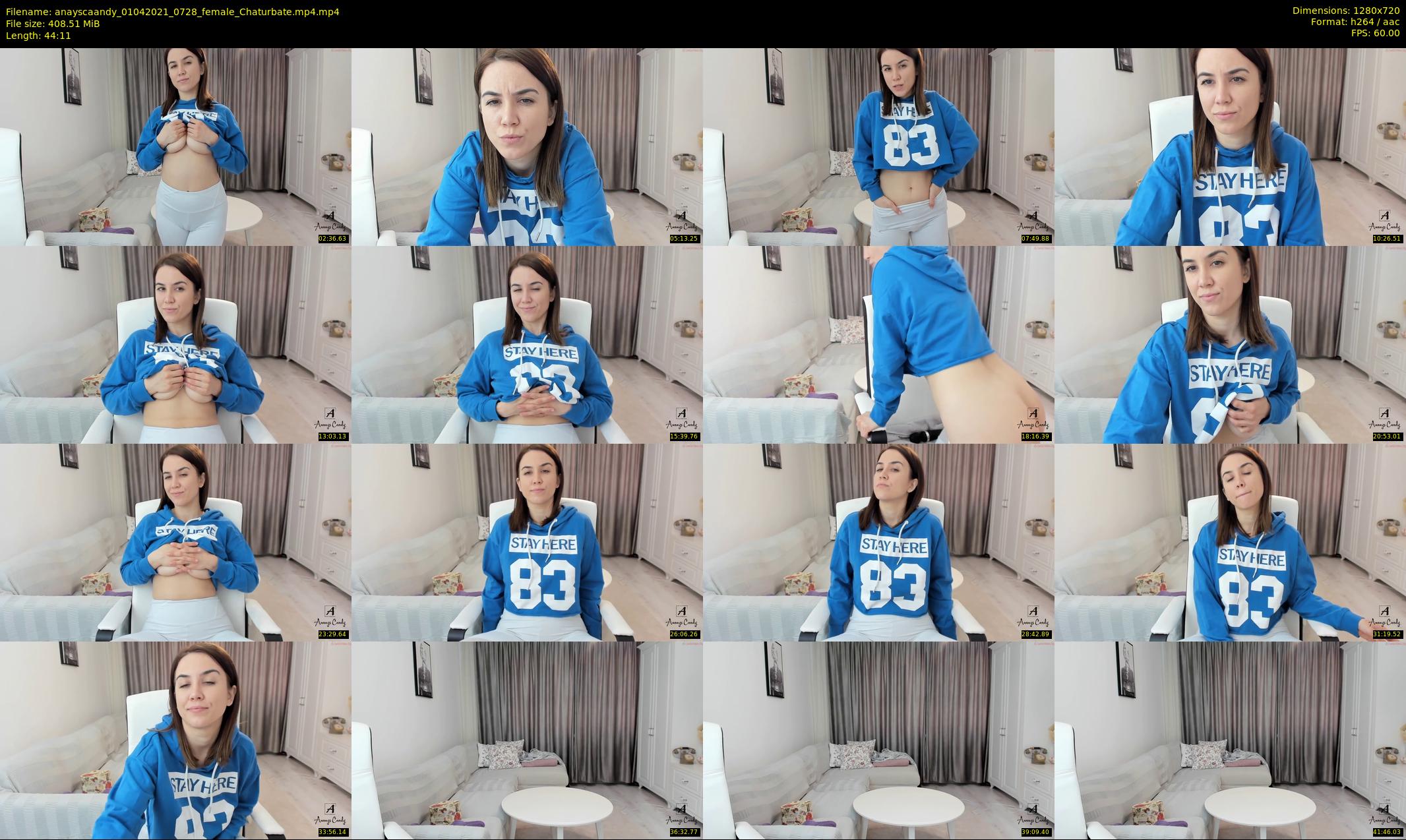anayscaandy — 45 minute Chaturbate female cam show recording, 720p, Apr 1, 2021