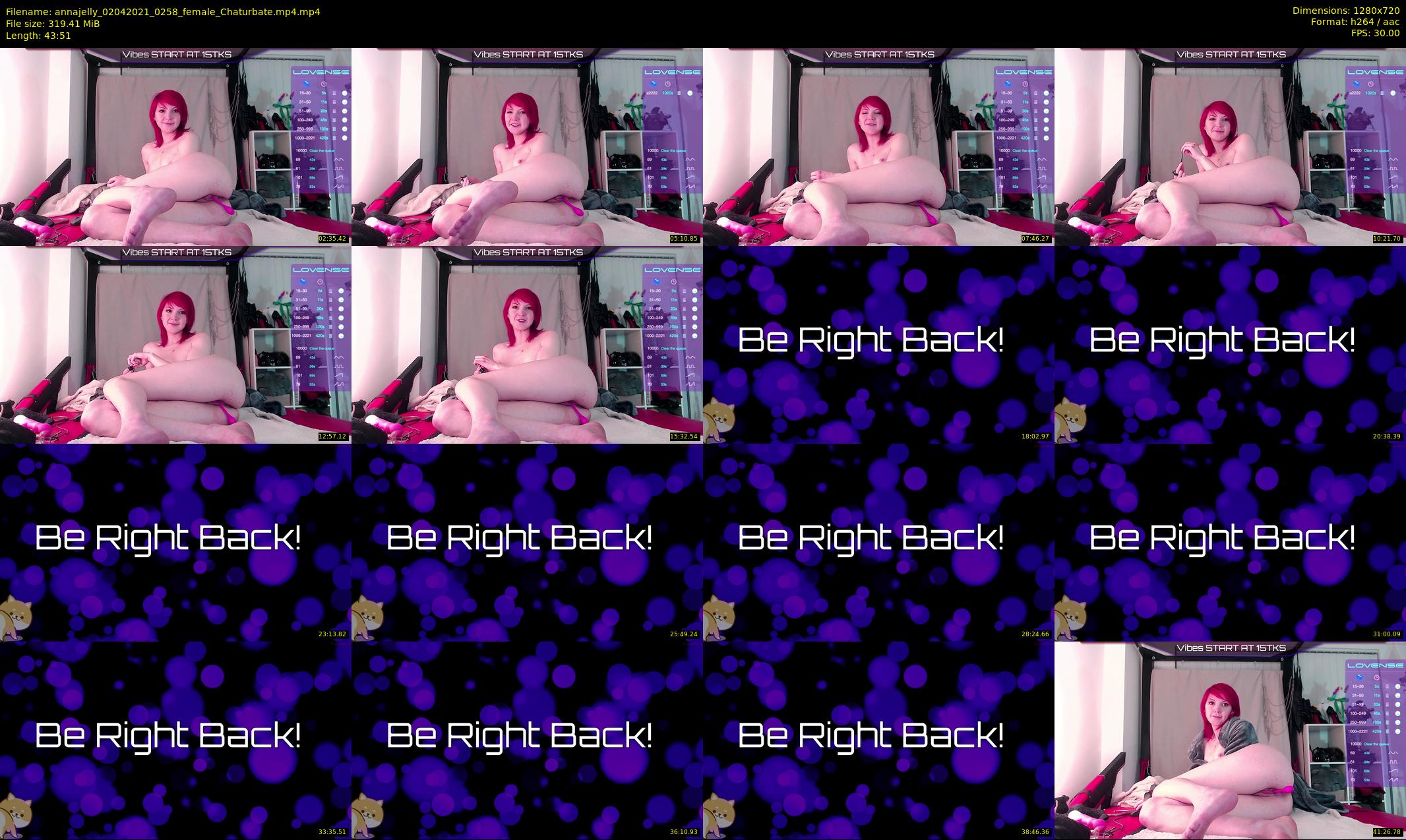 annajelly — 44 minute Chaturbate couple cam show recording, 720p, Apr 2, 2021