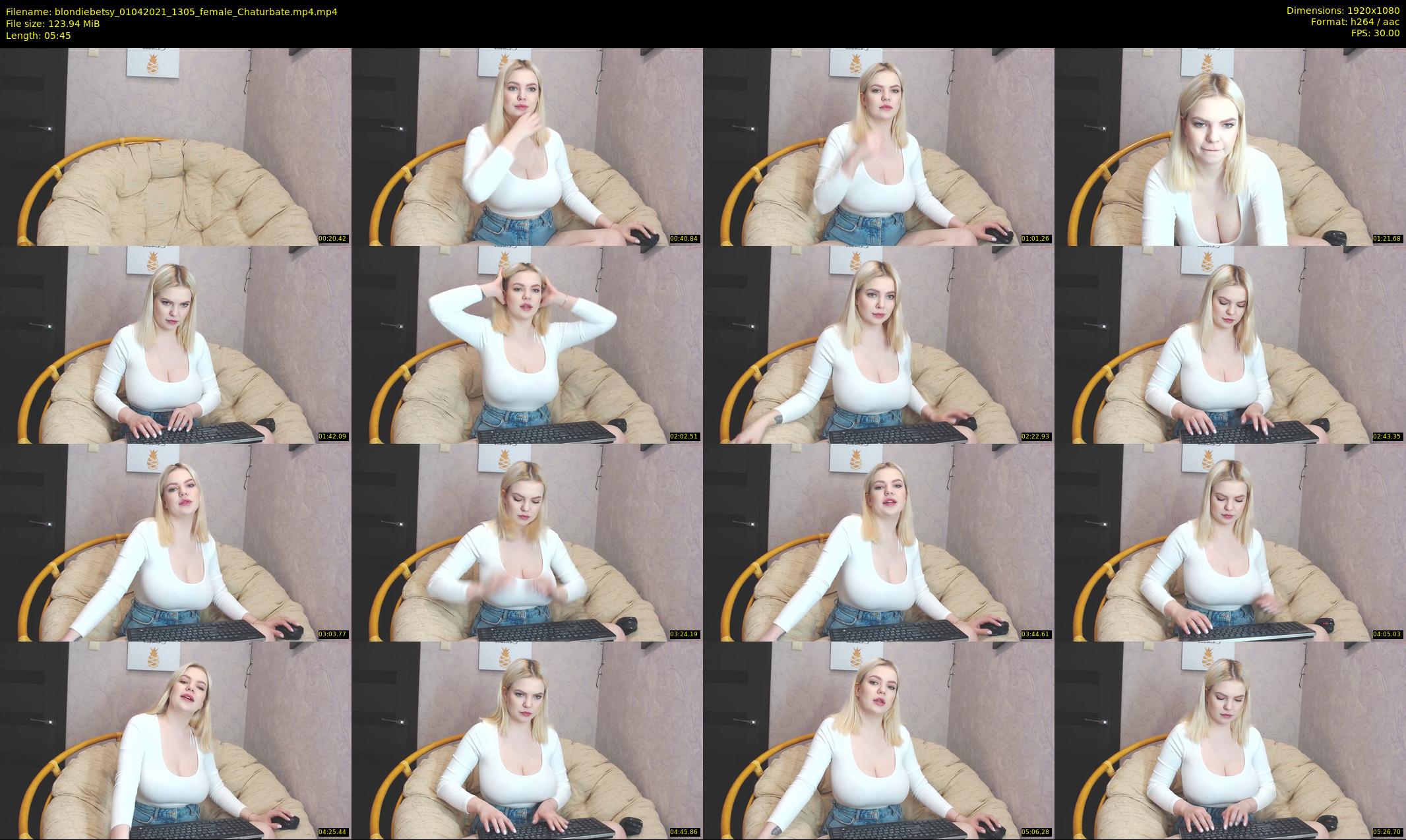 blondiebetsy — 6 minute Chaturbate female cam show recording, 1080p, Apr 1, 2021
