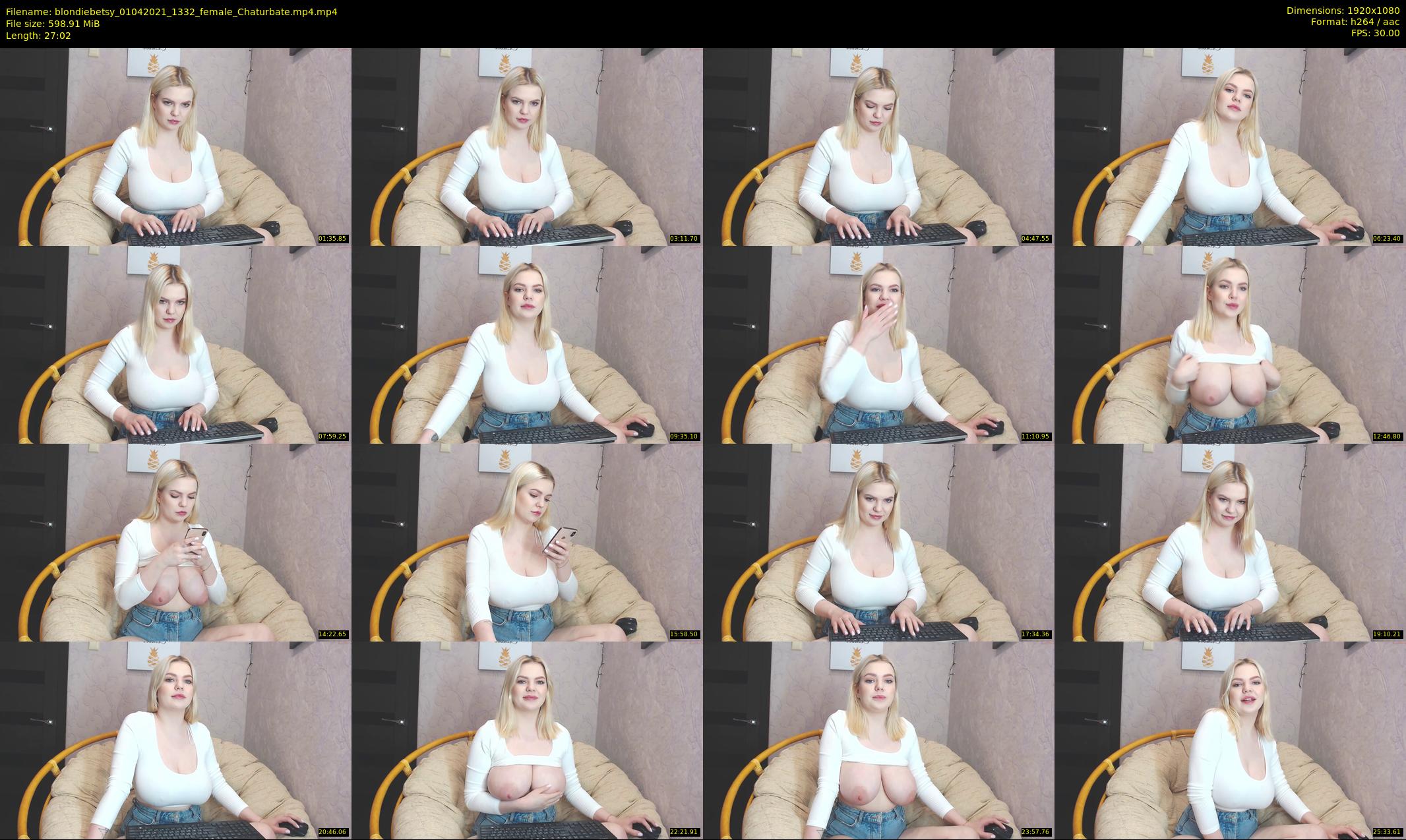 blondiebetsy — 28 minute Chaturbate female cam show recording, 1080p, Apr 1, 2021