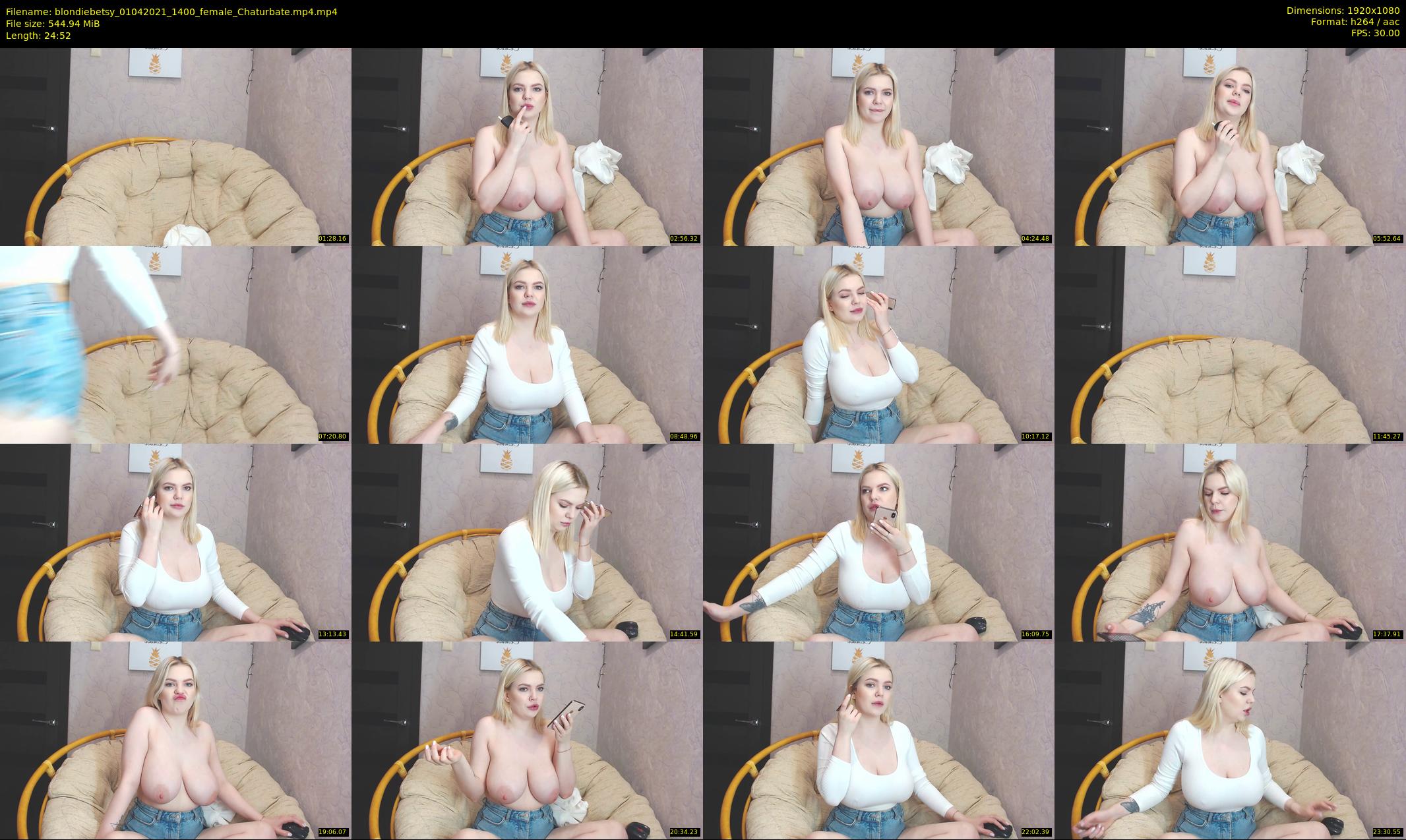 blondiebetsy — 25 minute Chaturbate female cam show recording, 1080p, Apr 1, 2021