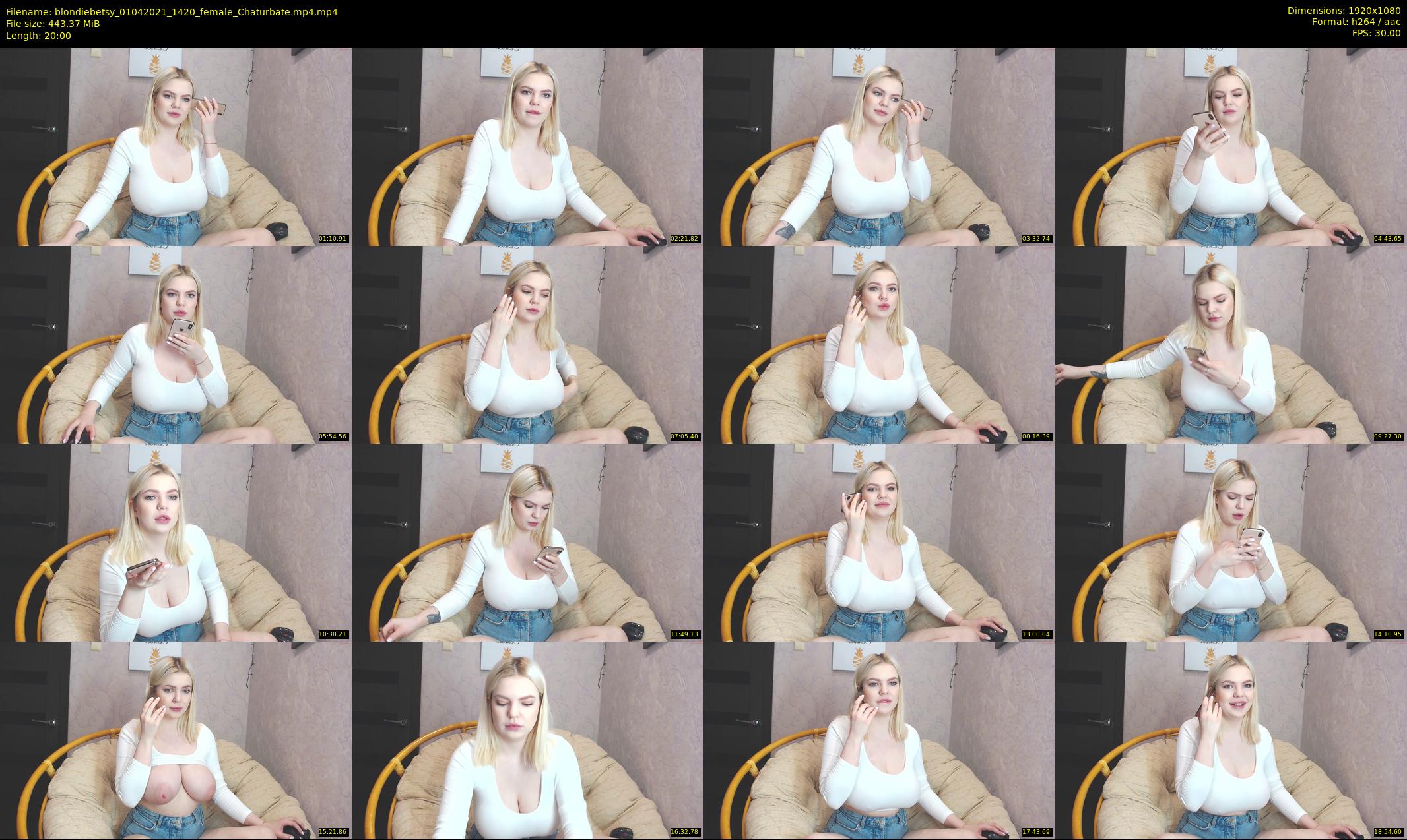 blondiebetsy — 20 minute Chaturbate female cam show recording, 1080p, Apr 1, 2021