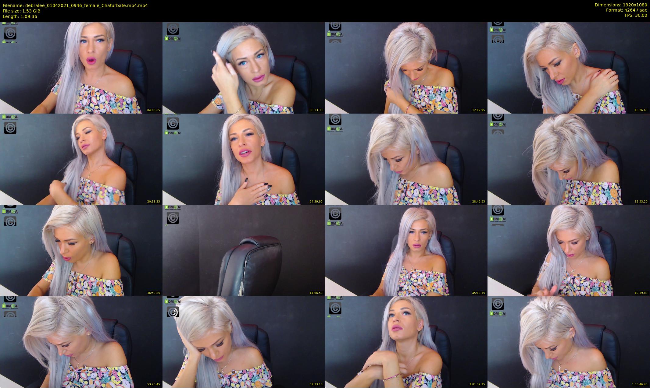 debralee — 70 minute Chaturbate female cam show recording, 1080p, Apr 1, 2021