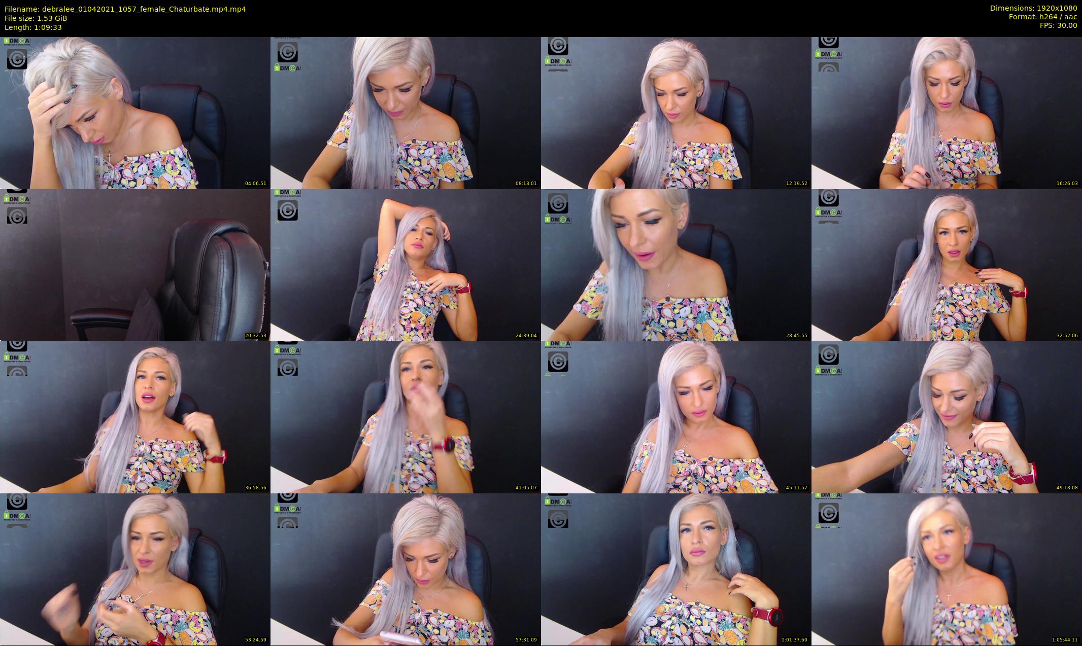 debralee — 70 minute Chaturbate female cam show recording, 1080p, Apr 1, 2021
