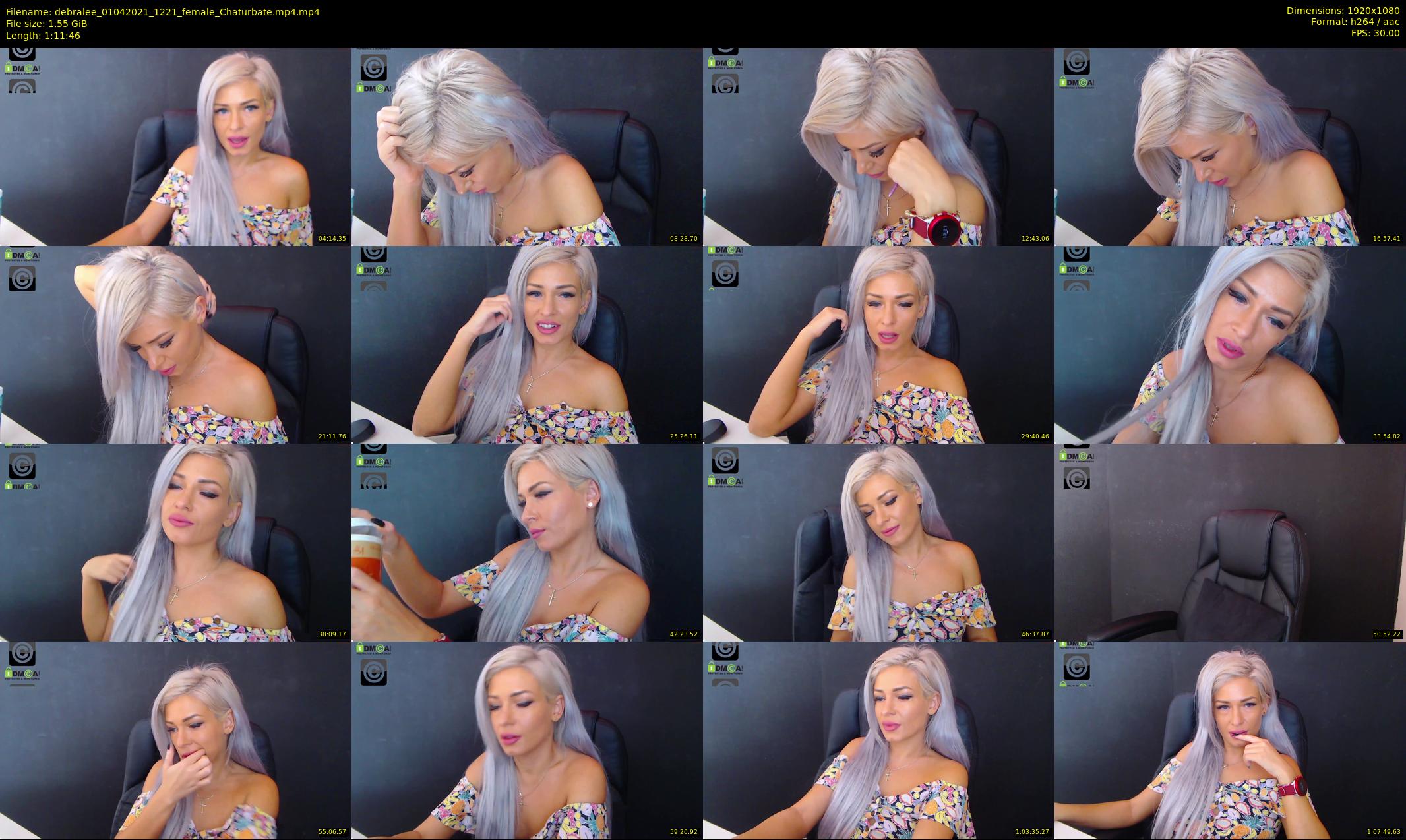debralee — 72 minute Chaturbate female cam show recording, 1080p, Apr 1, 2021