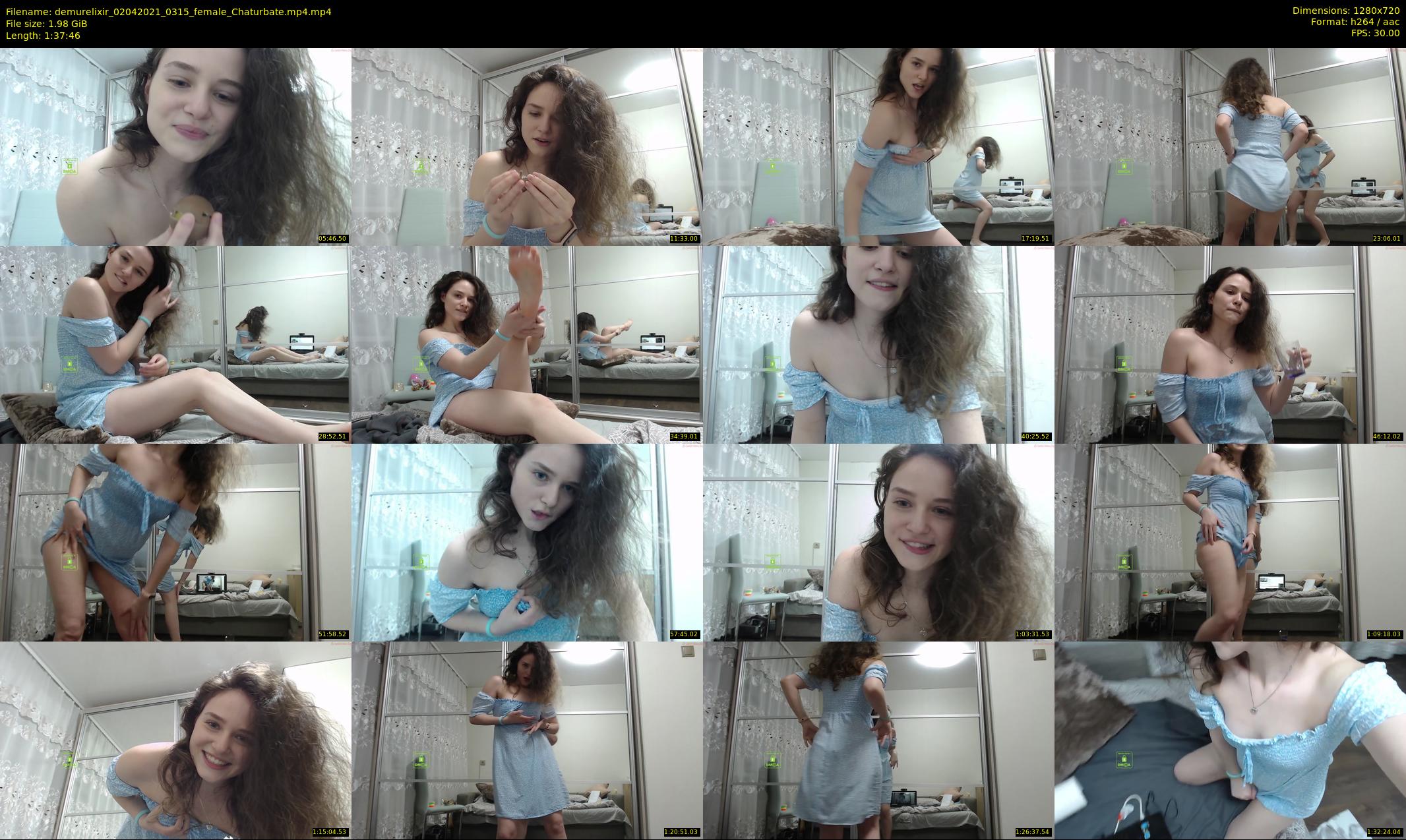 demurelixir — 98 minute Chaturbate female cam show recording, 720p, Apr 2, 2021