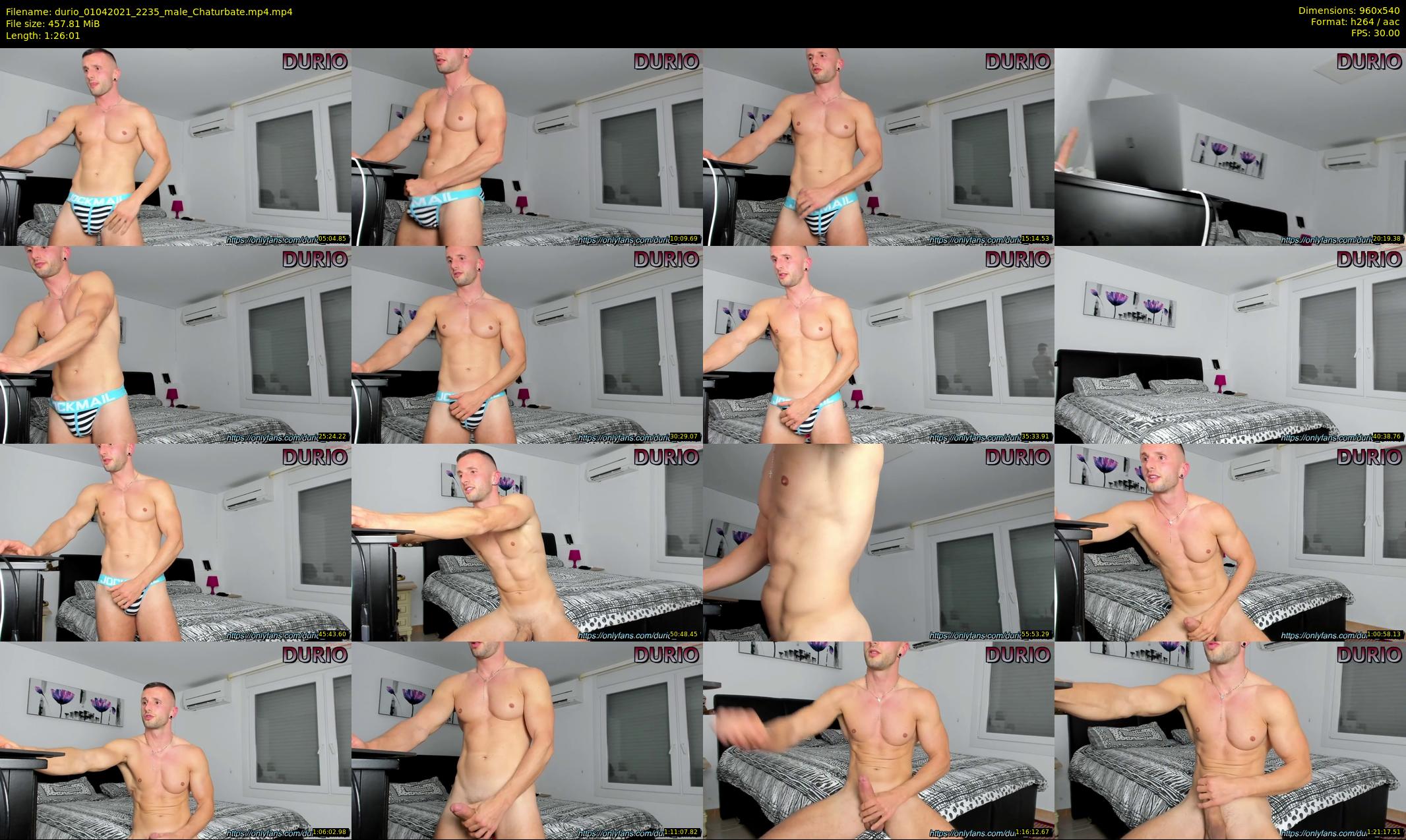 durio — 87 minute Chaturbate male cam show recording, 480p, Apr 1, 2021
