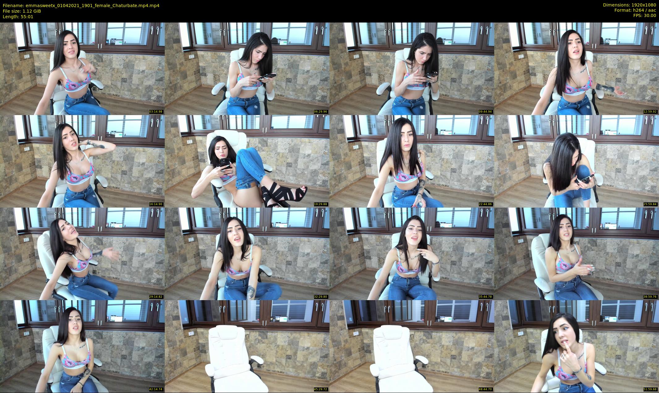 emmasweetx — 56 minute Chaturbate couple cam show recording, 1080p, Apr 1, 2021