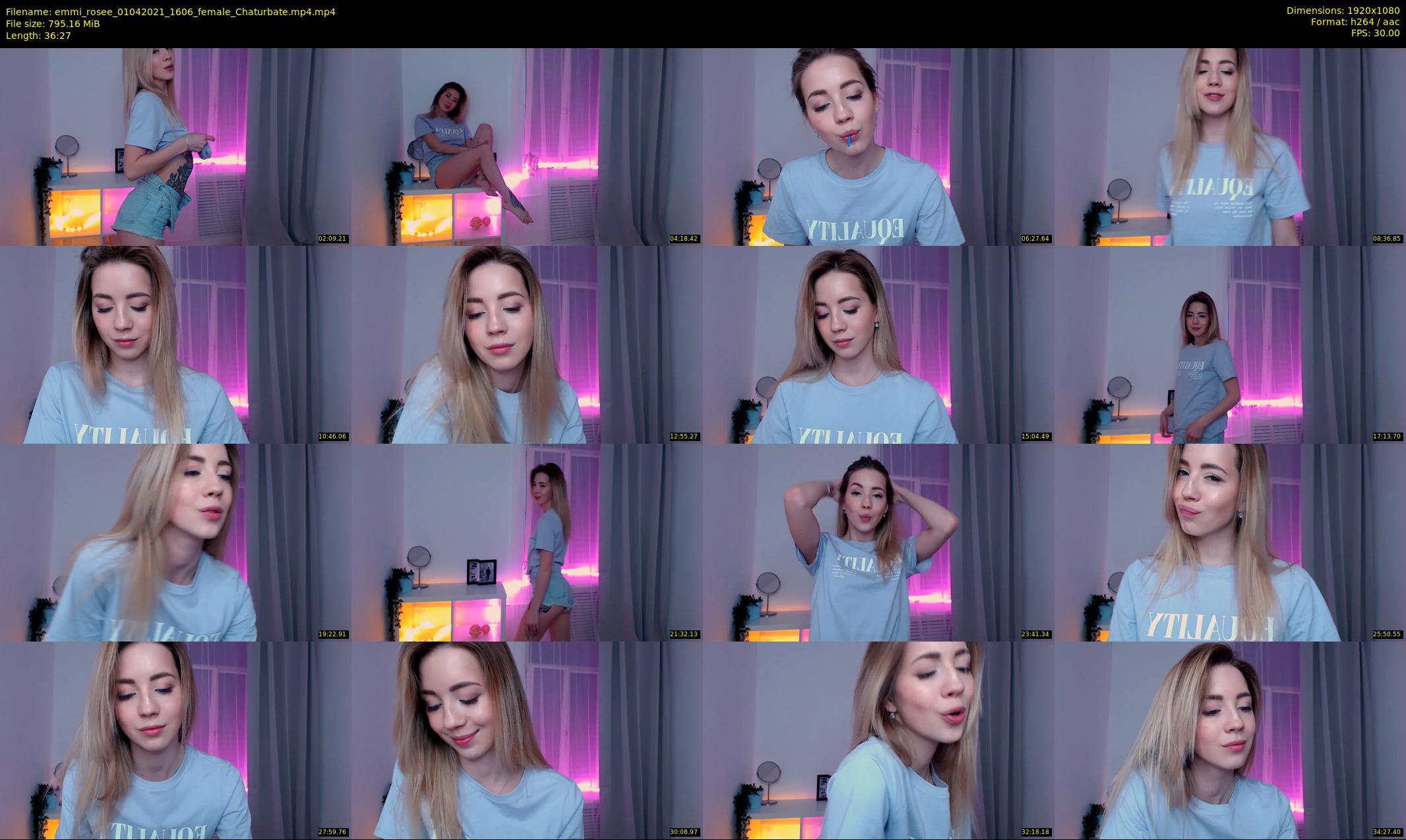 emmi_rosee — 37 minute Chaturbate female cam show recording, 1080p, Apr 1, 2021
