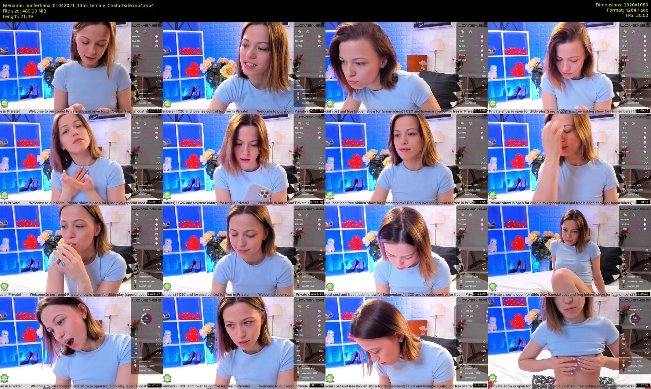 huntertiana — 22 minute Chaturbate female cam show recording, 1080p, Apr 1, 2021