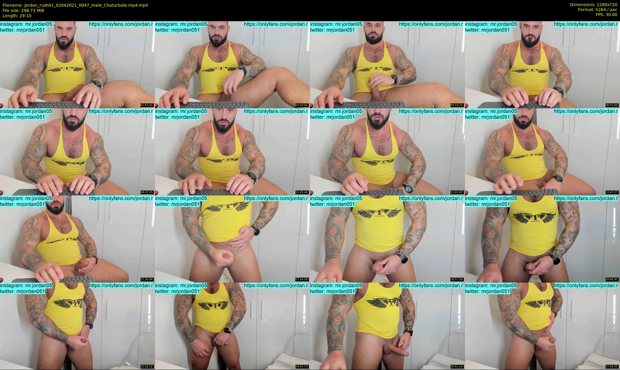 jordan_rush01 — 30 minute Chaturbate male cam show recording, 720p, Apr 2, 2021