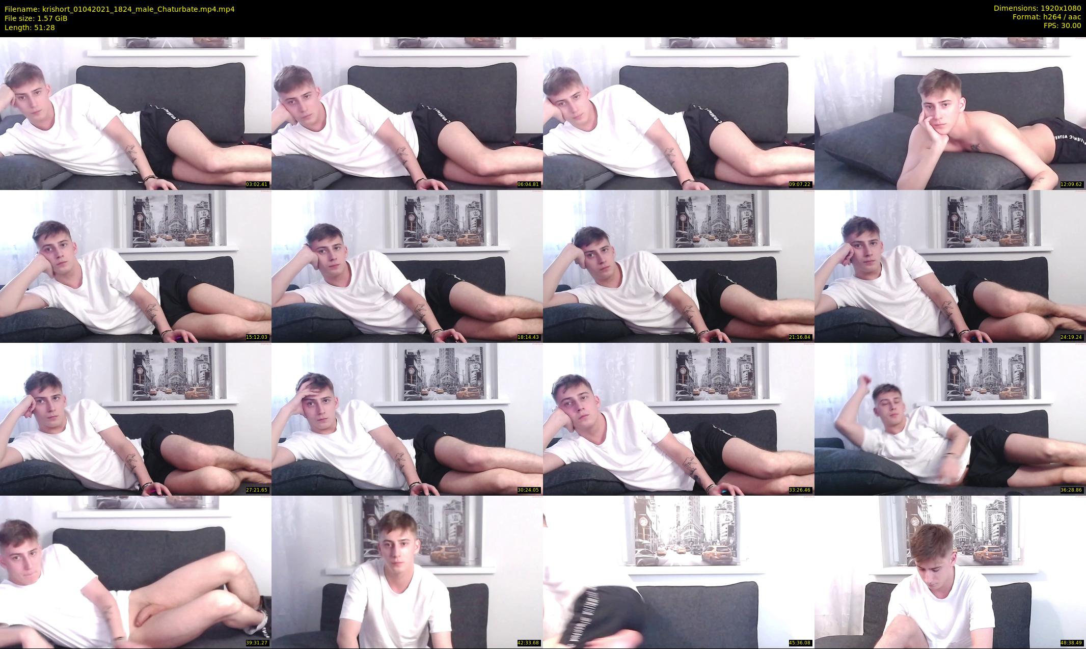 krishort — 52 minute Chaturbate male cam show recording, 1080p, Apr 1, 2021