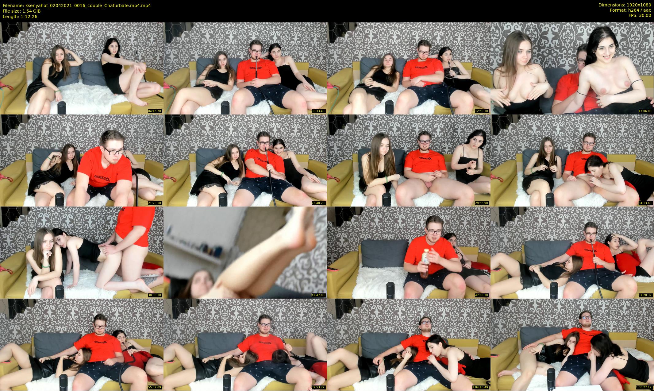 ksenyahot — 73 minute Chaturbate couple cam show recording, 1080p, Apr 2, 2021