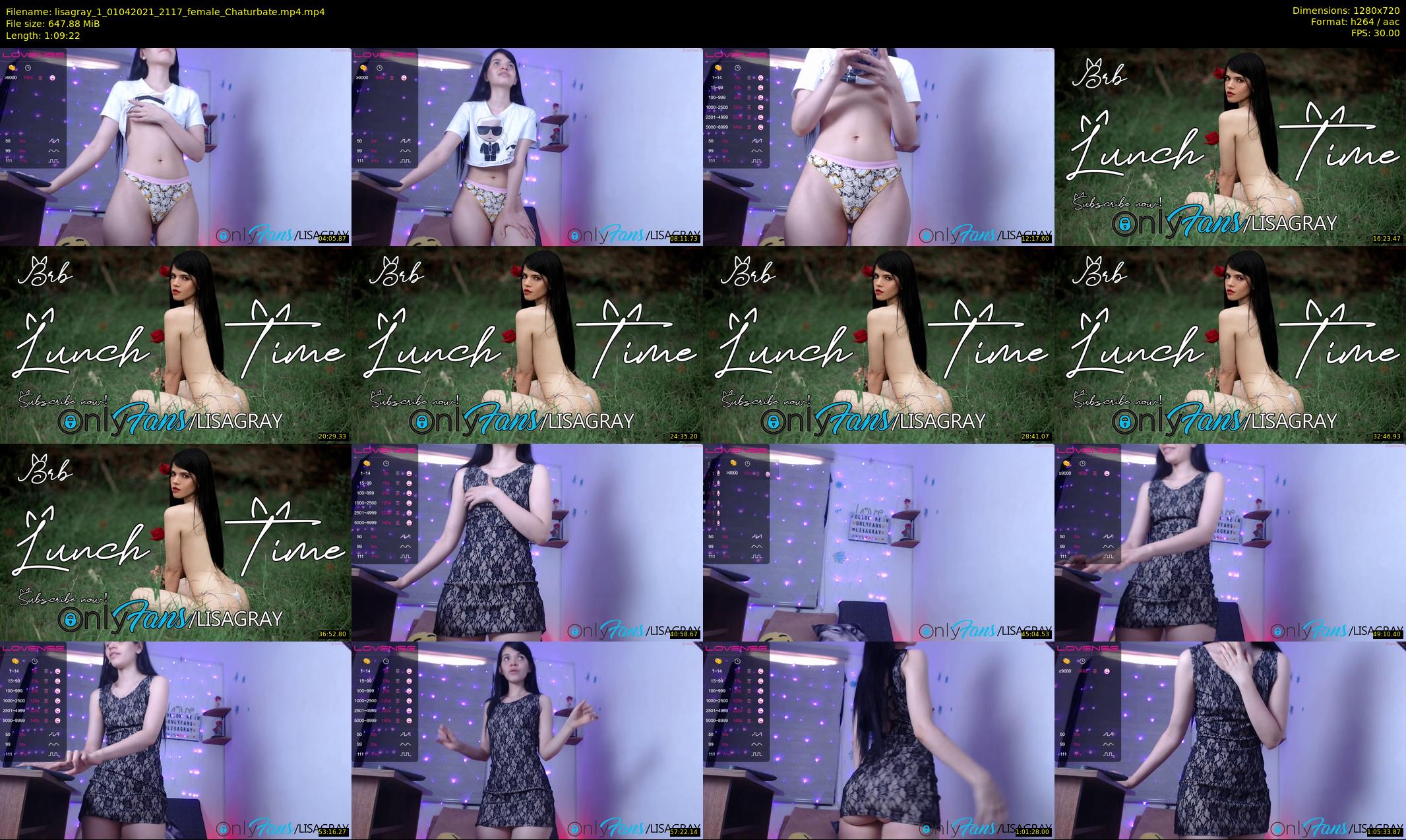 lisagray_1 — 70 minute Chaturbate female cam show recording, 720p, Apr 1, 2021