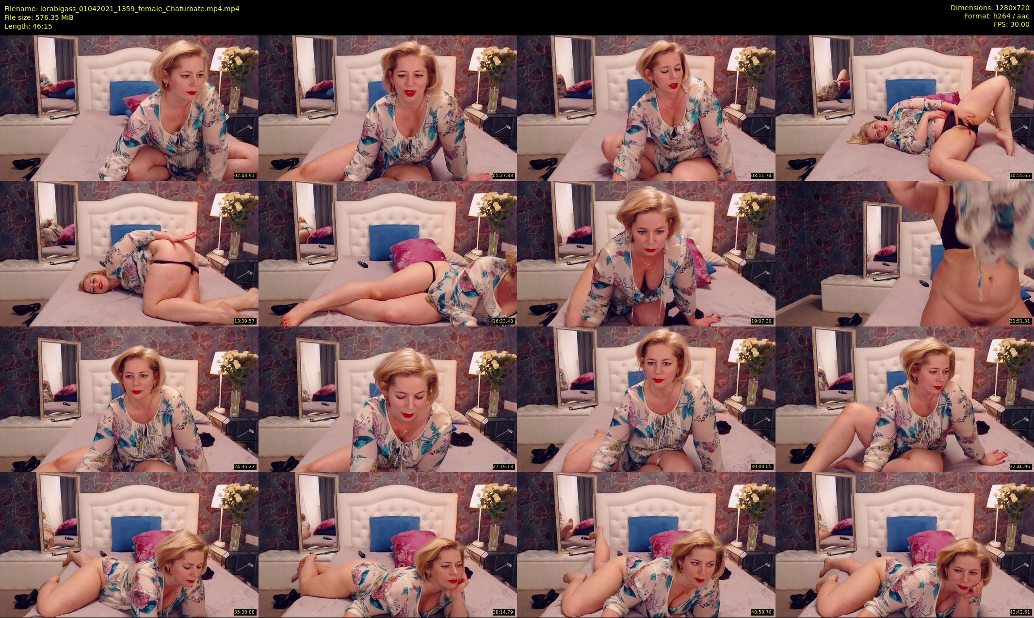 lorabigass — 47 minute Chaturbate female cam show recording, 720p, Apr 1, 2021