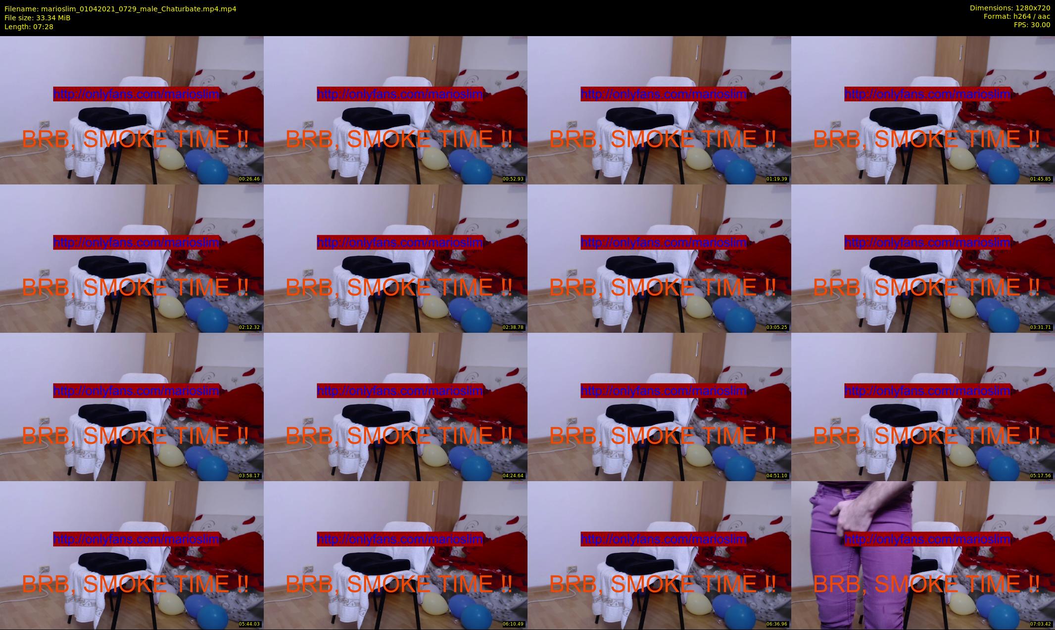 marioslim — 8 minute Chaturbate male cam show recording, 720p, Apr 1, 2021