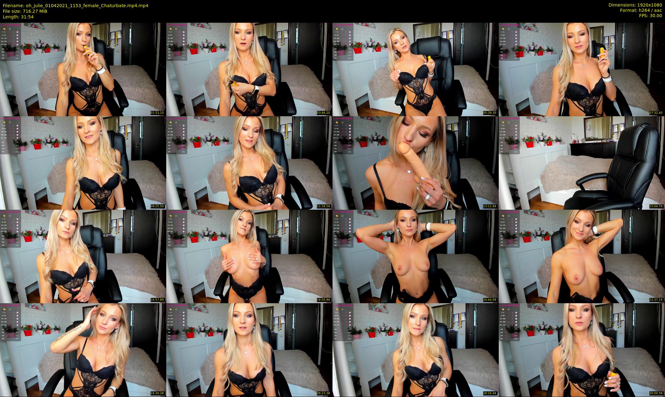 oh_julie — 32 minute Chaturbate female cam show recording, 1080p, Apr 1, 2021