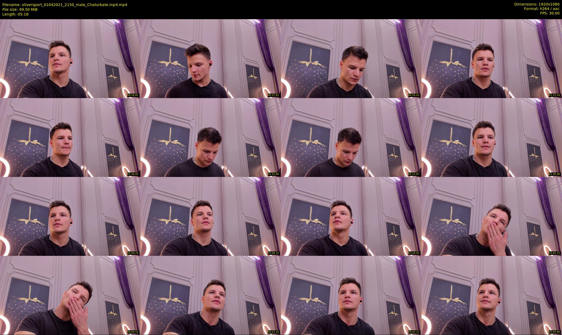 oliversport — 6 minute Chaturbate male cam show recording, 1080p, Apr 1, 2021