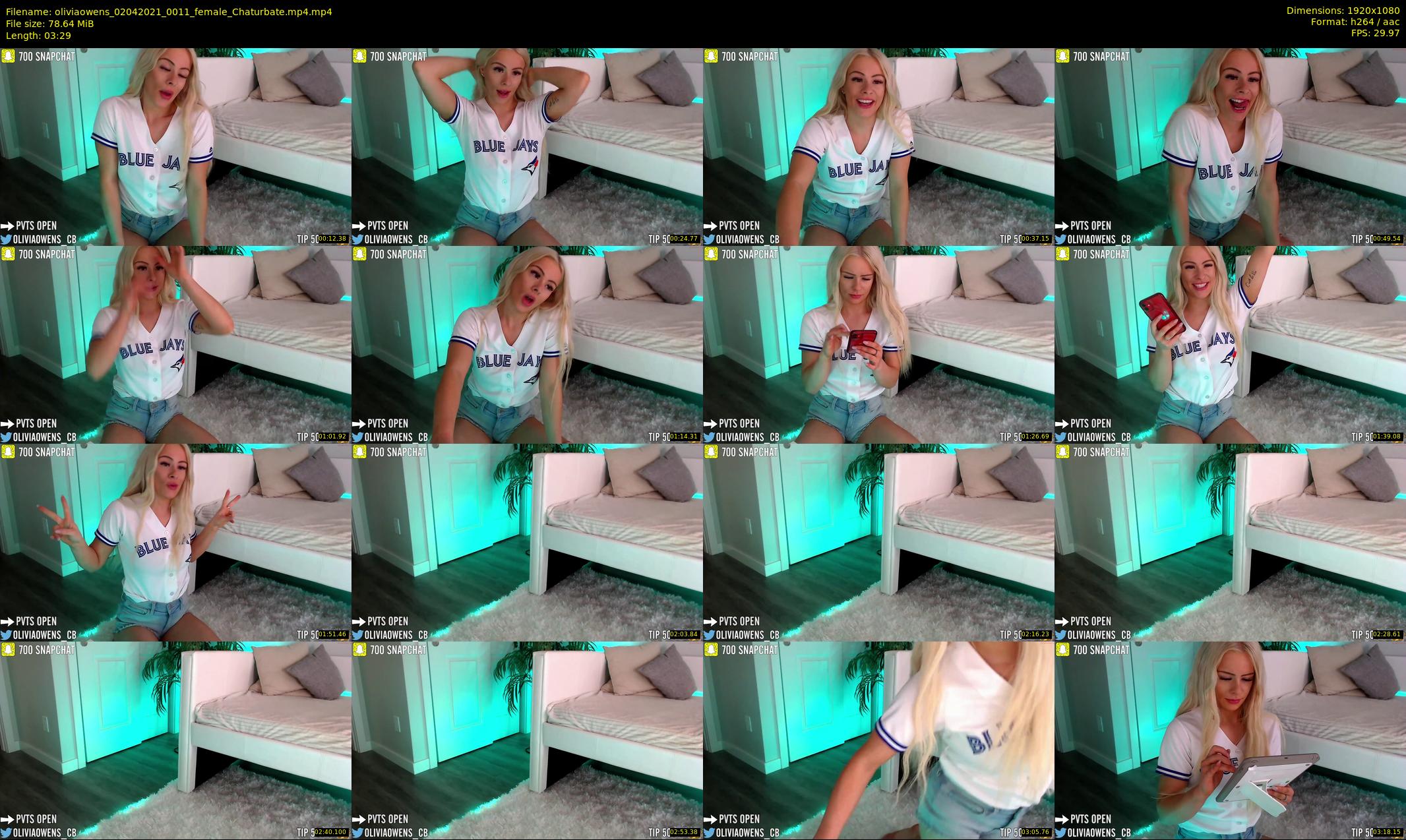 oliviaowens — 4 minute Chaturbate female cam show recording, 1080p, Apr 2, 2021