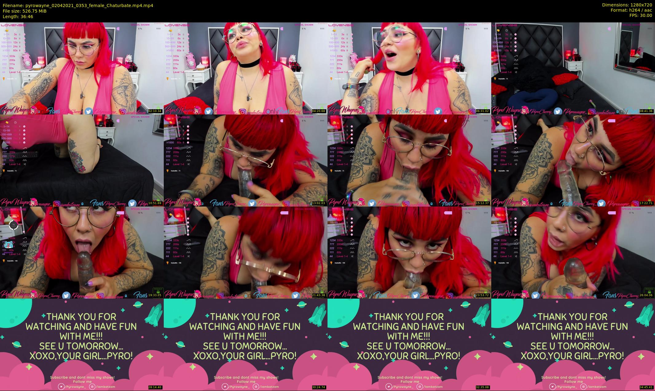 pyrowayne — 37 minute Chaturbate female cam show recording, 720p, Apr 2, 2021