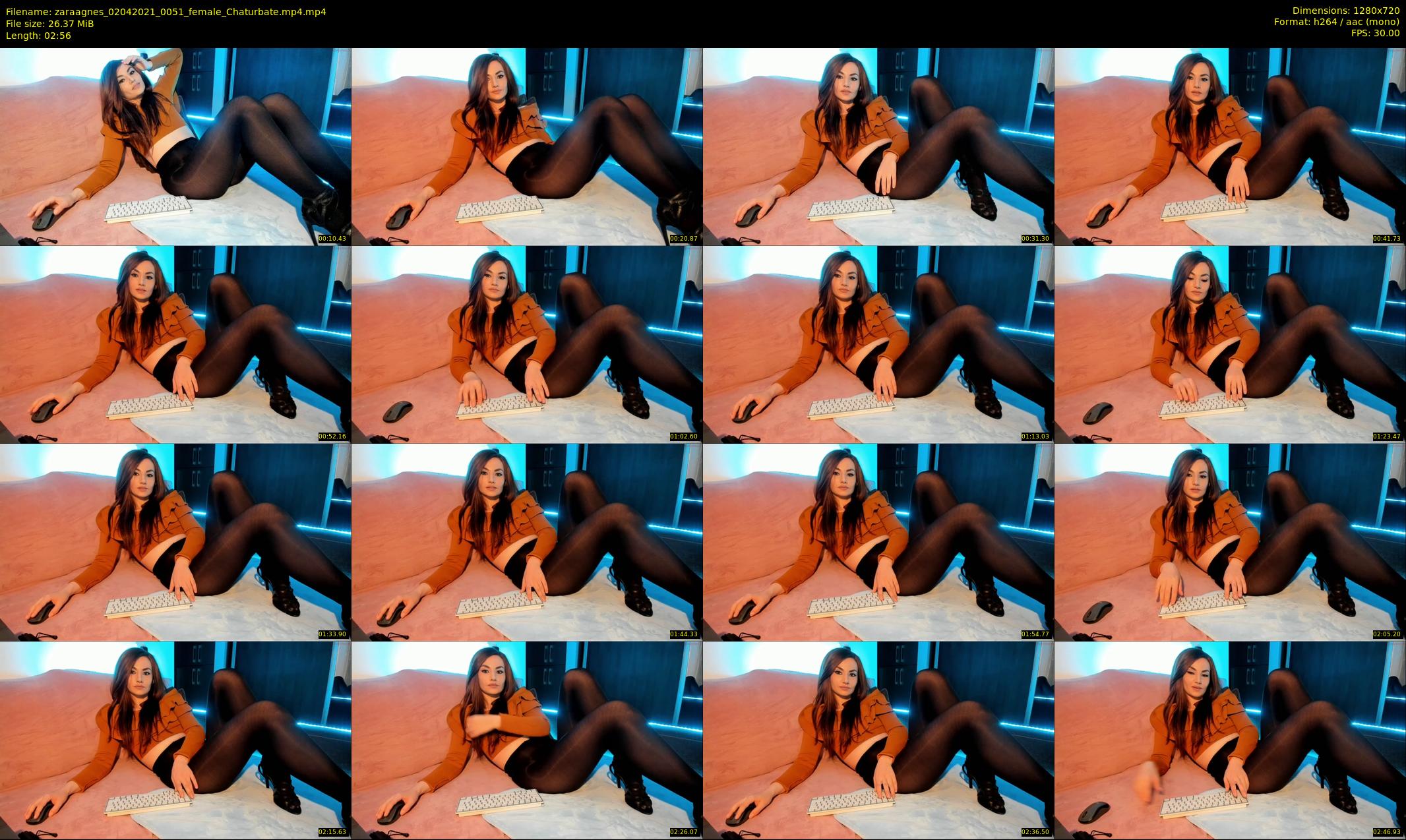 zaraagnes — 3 minute Chaturbate female cam show recording, 720p, Apr 2, 2021