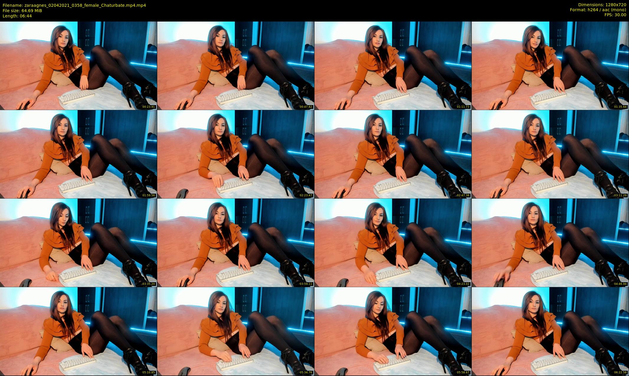 zaraagnes — 7 minute Chaturbate female cam show recording, 720p, Apr 2, 2021