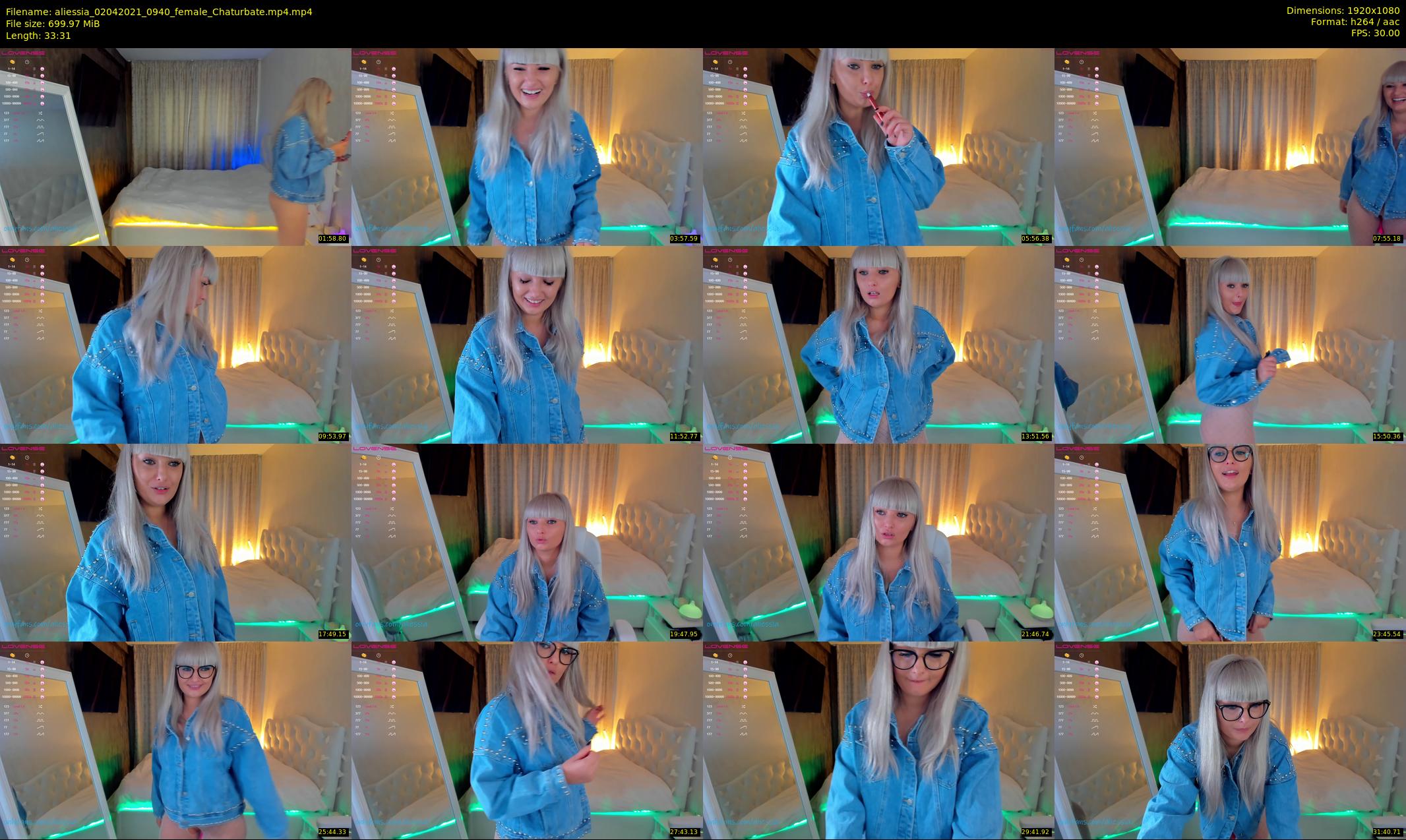 aliessia — 34 minute Chaturbate female cam show recording, 1080p, Apr 2, 2021