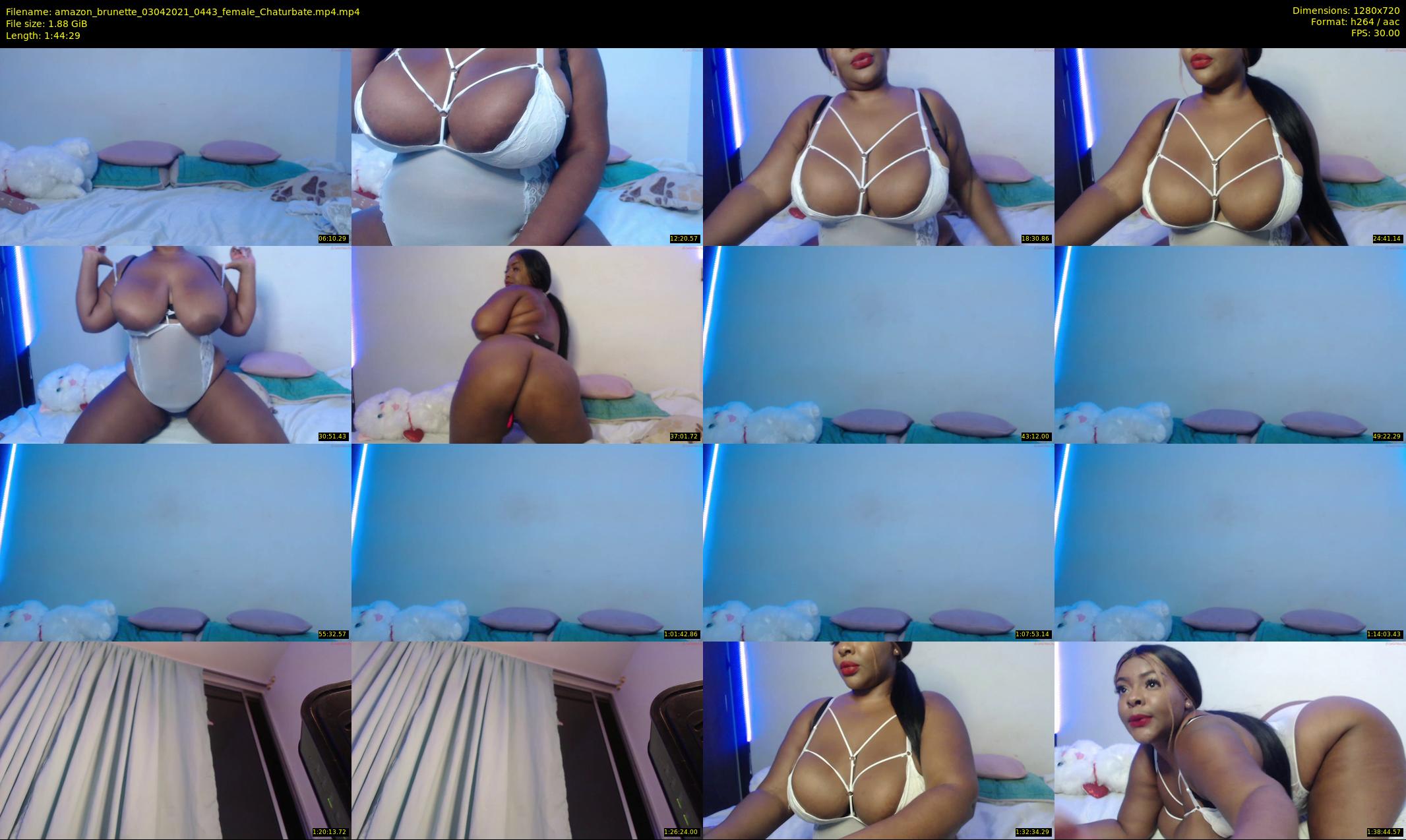 amazon_brunette — 105 minute Chaturbate female cam show recording, 720p, Apr 3, 2021