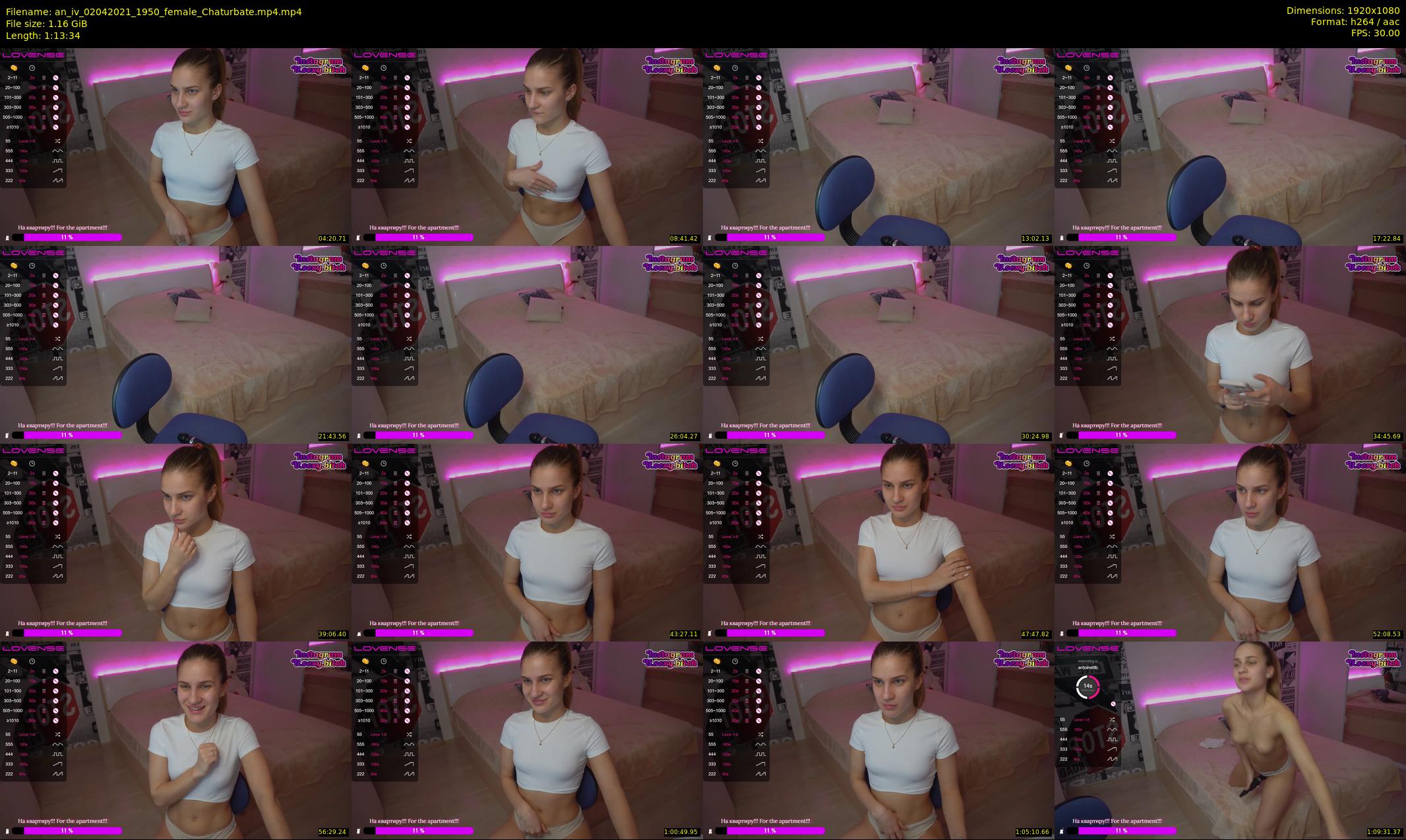an_iv — 74 minute Chaturbate female cam show recording, 1080p, Apr 2, 2021