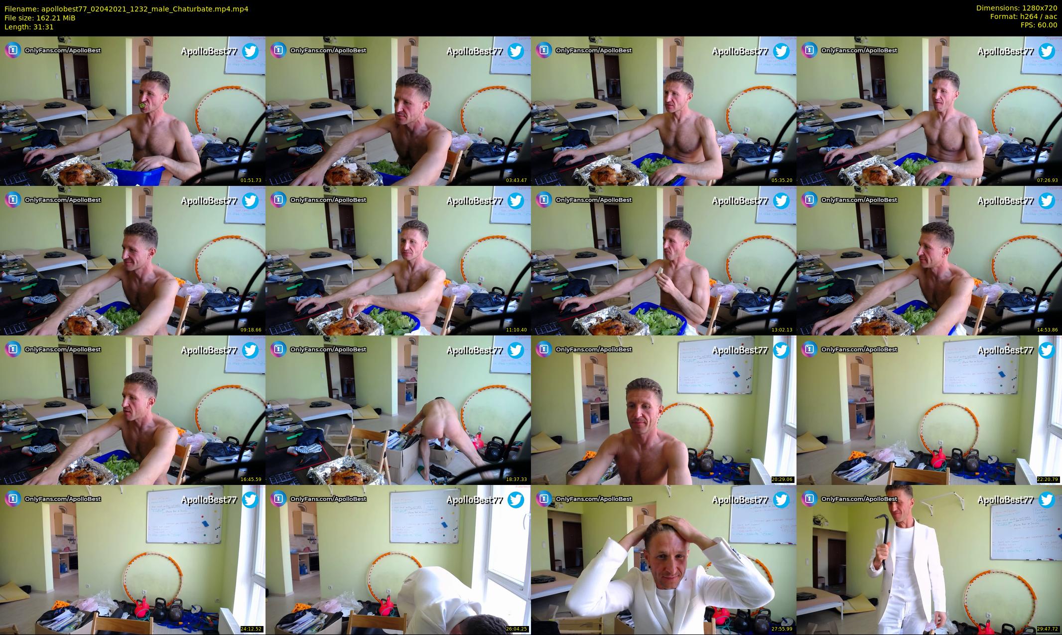 apollobest77 — 32 minute Chaturbate male cam show recording, 720p, Apr 2, 2021
