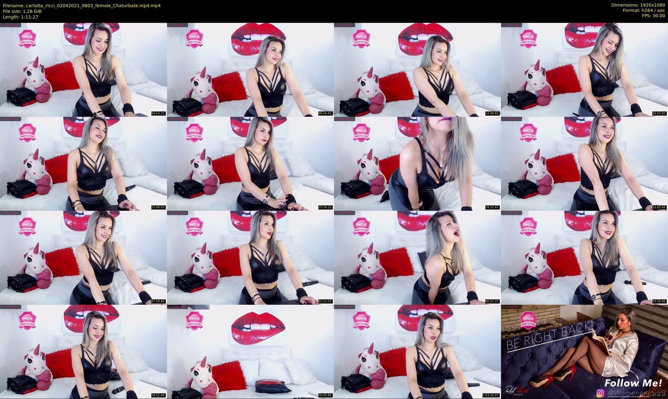 carlotta_ricci — 72 minute Chaturbate female cam show recording, 1080p, Apr 2, 2021