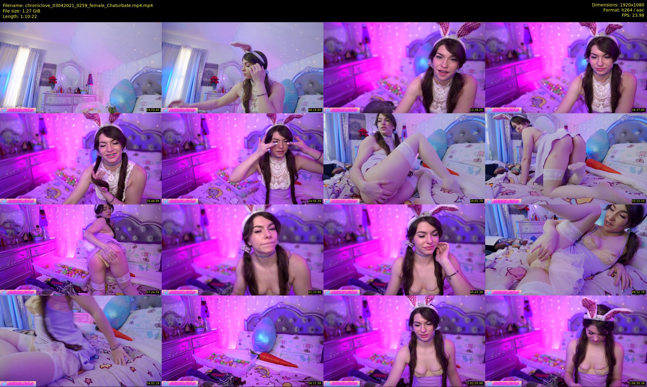 chroniclove — 71 minute Chaturbate female cam show recording, 1080p, Apr 3, 2021