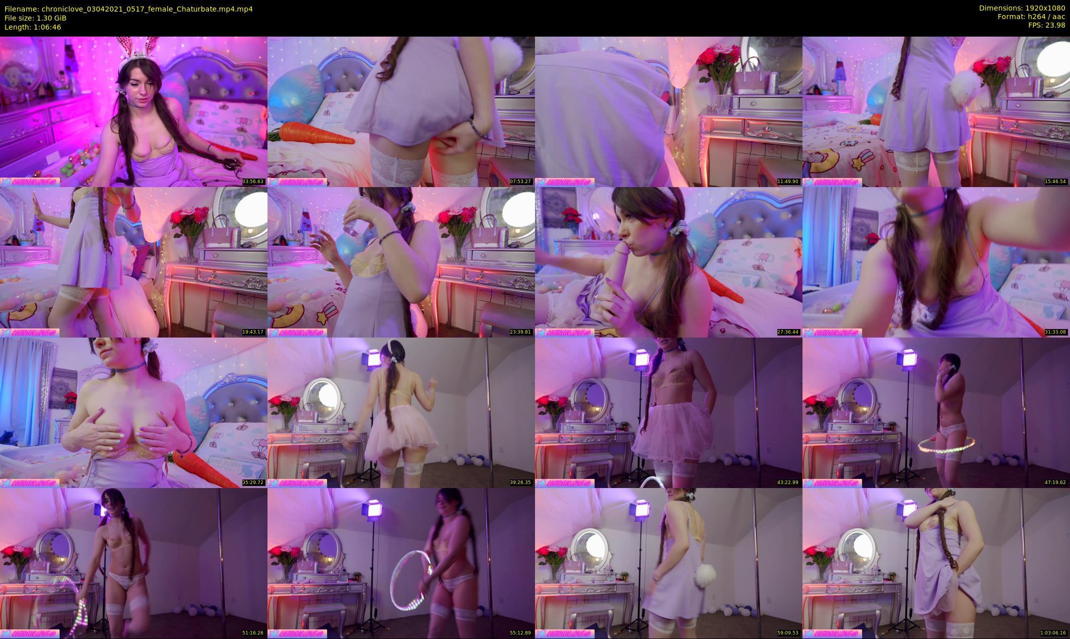 chroniclove — 67 minute Chaturbate female cam show recording, 1080p, Apr 3, 2021