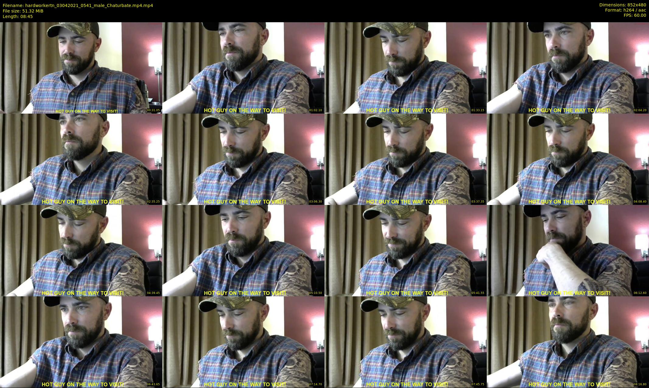hardworkertn — 9 minute Chaturbate male cam show recording, 480p, Apr 3, 2021